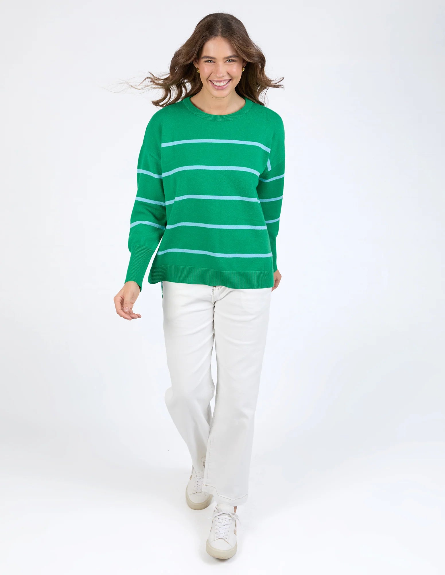 Charli Stripe Knit Pine