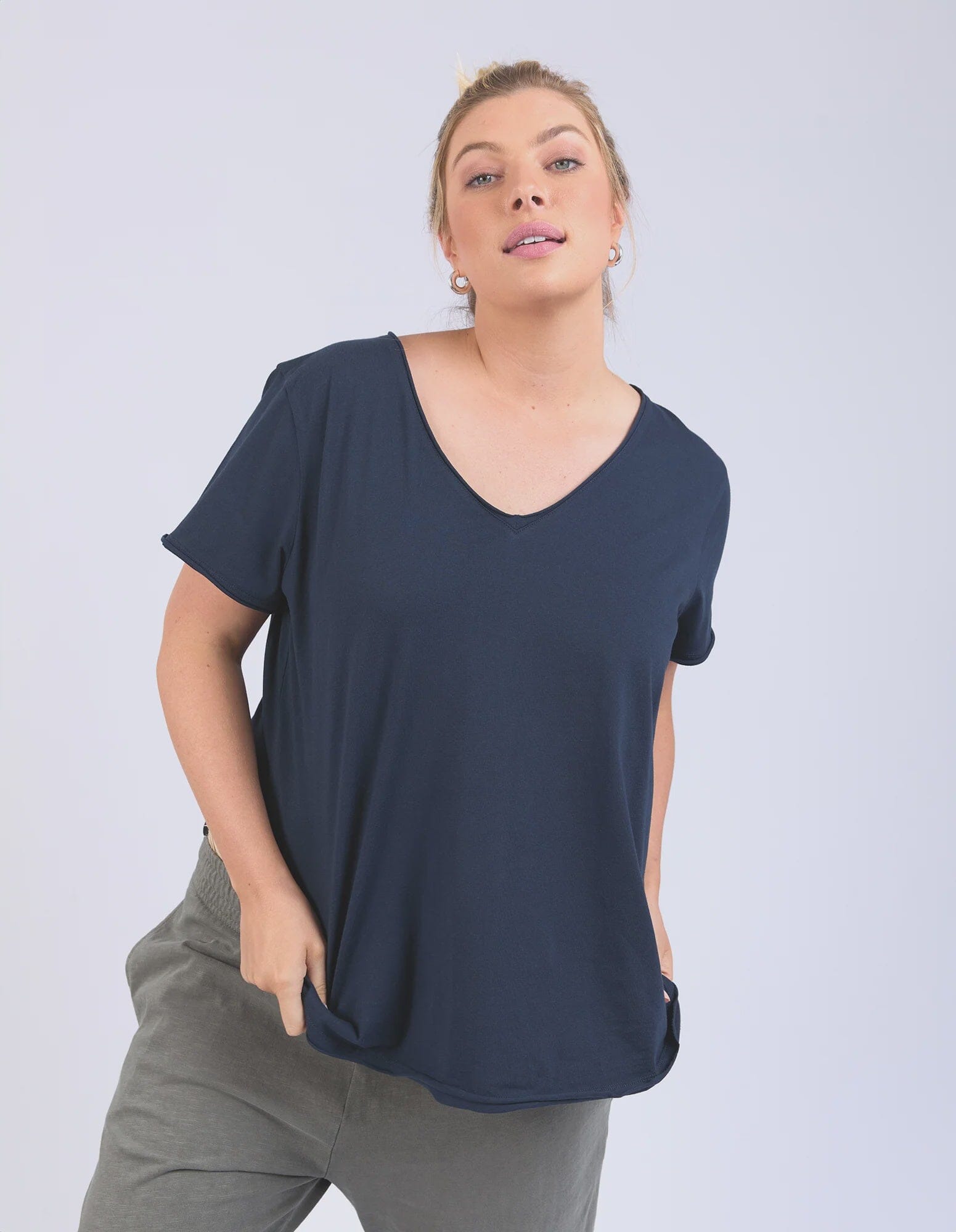 Pima Vee Tee  Navy