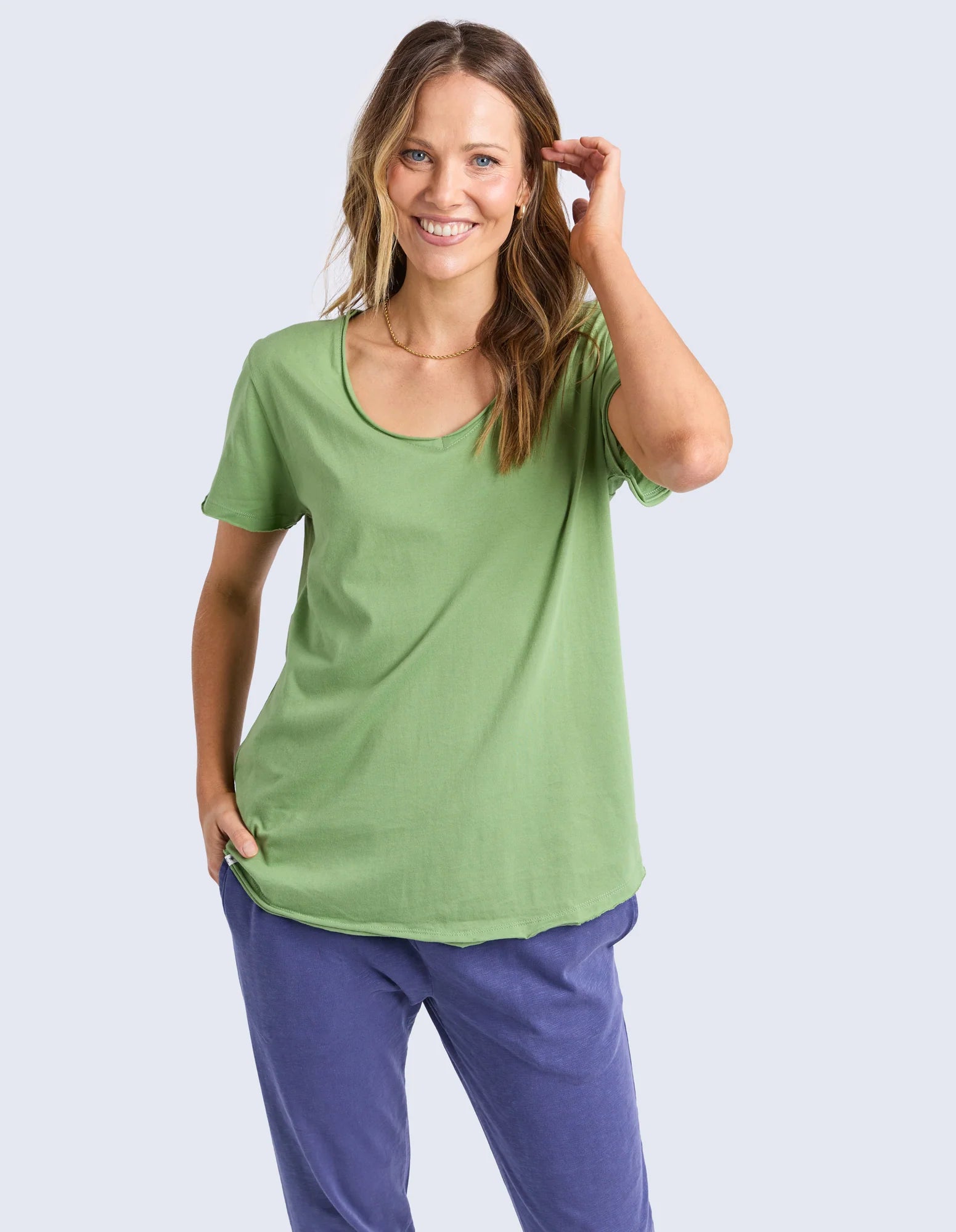 Pima Vee Tee Forset Green