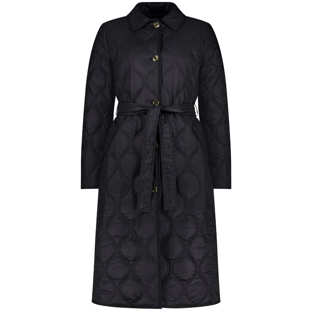 LISSY QUILT COAT BLACK