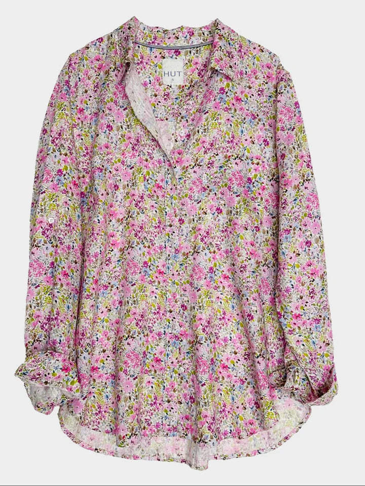 Afternoon Tea Boyfriend Linen Shirt