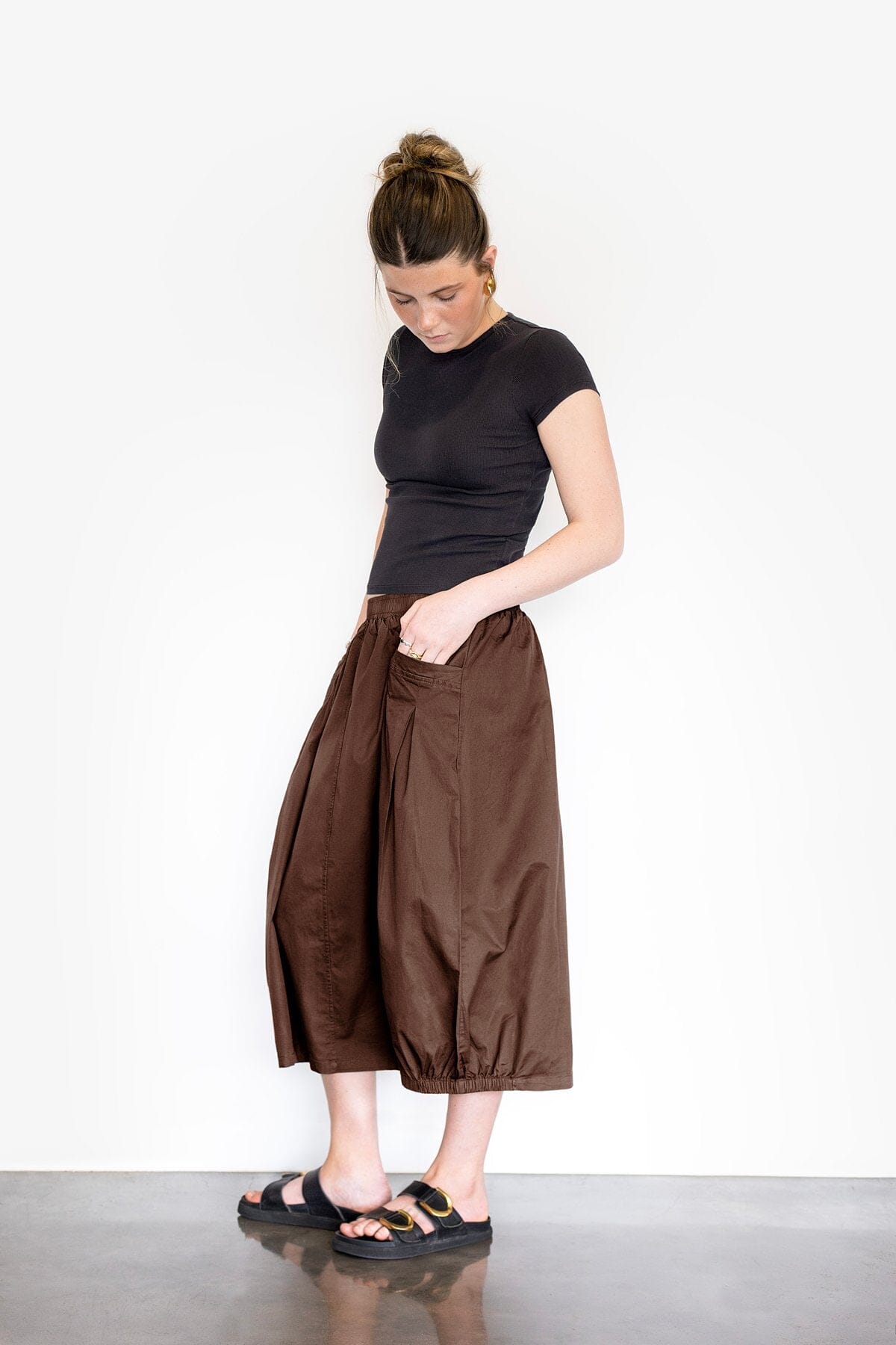 CYRUS SKIRT CHOCOLATE