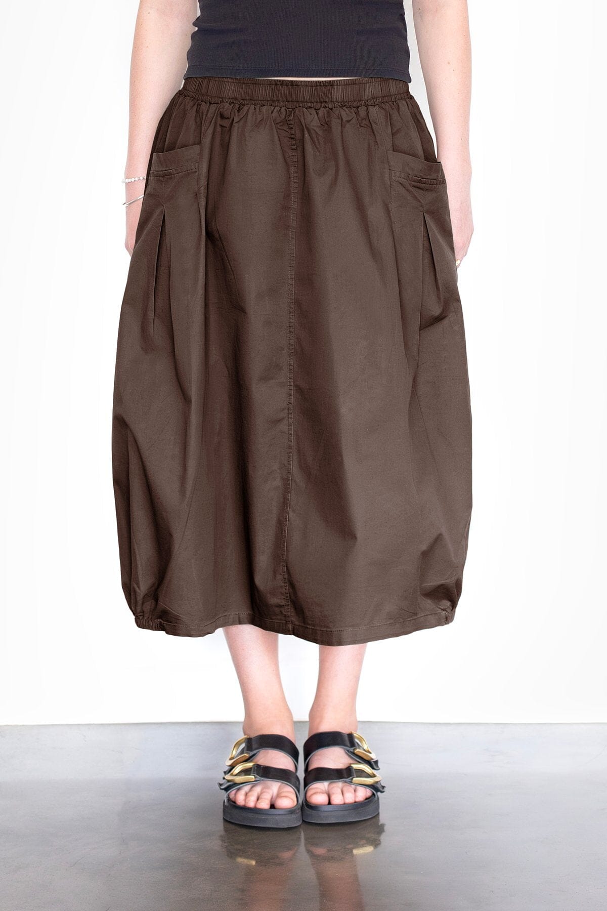 CYRUS SKIRT CHOCOLATE