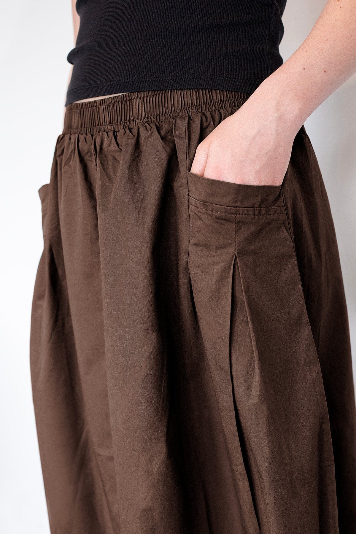 CYRUS SKIRT CHOCOLATE