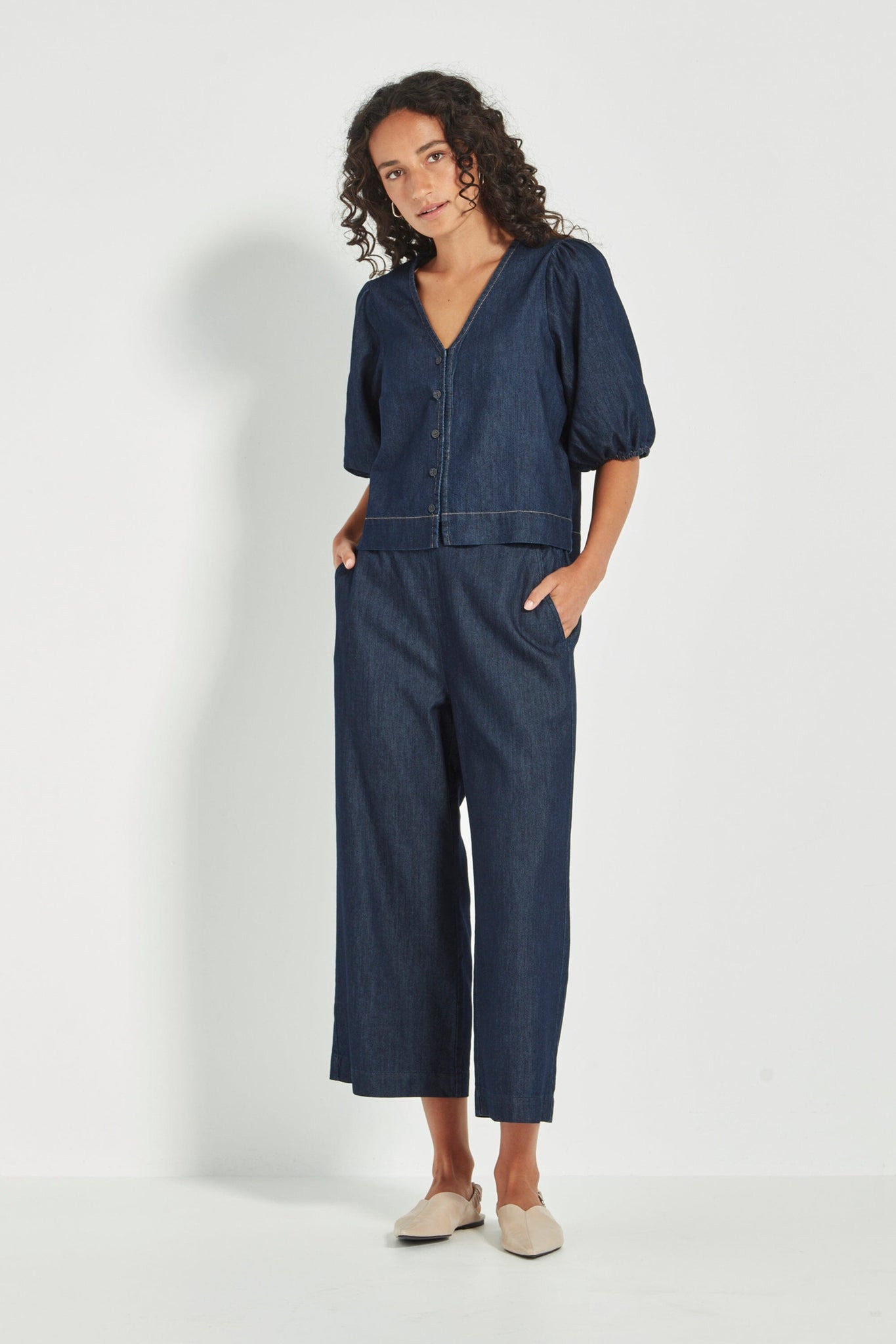 ENTHRALL PANT - DARK DENIM