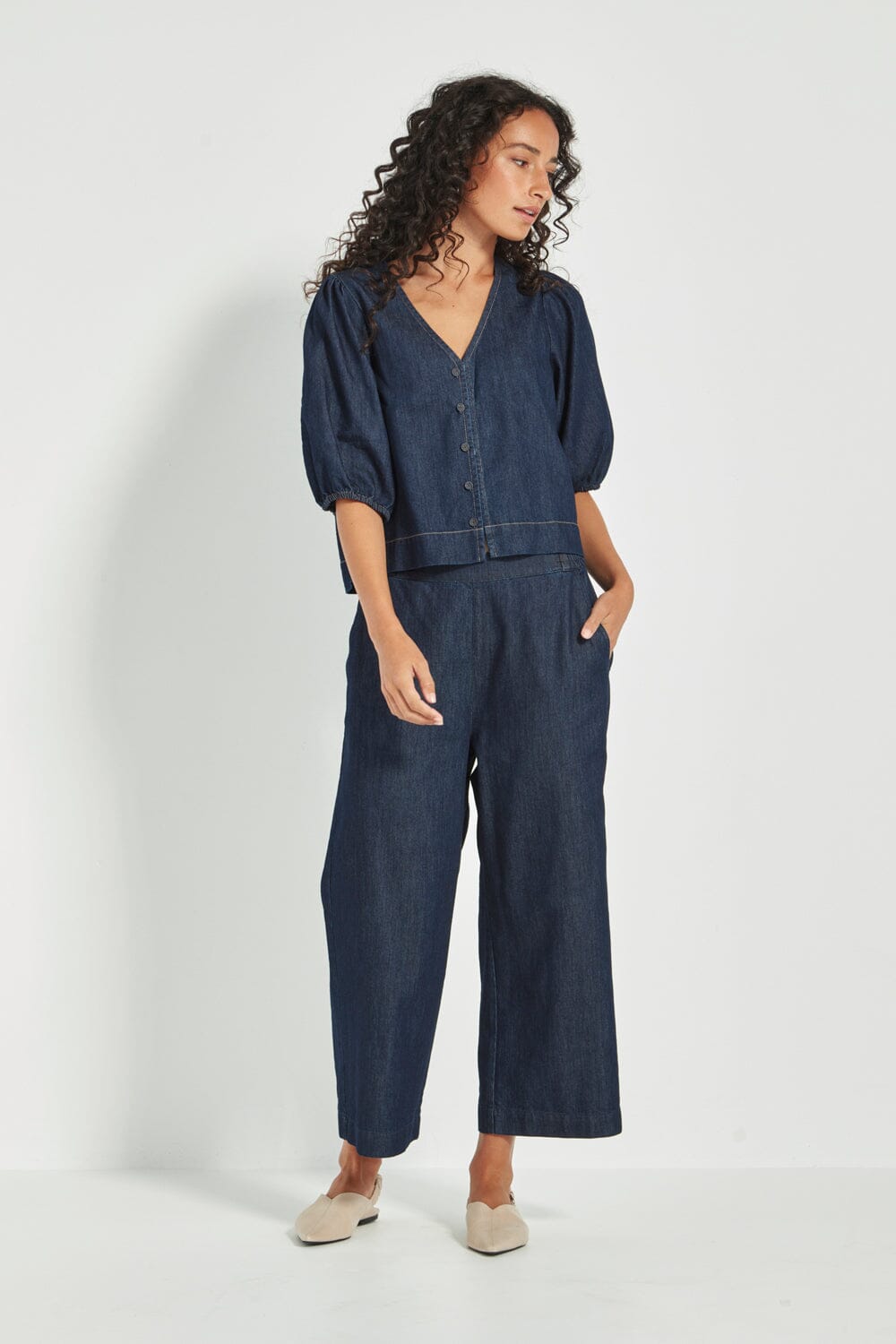 ENTHRALL PANT - DARK DENIM