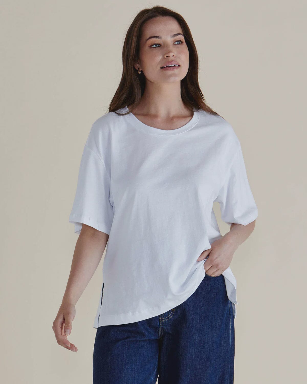 Relax Boxy Tee White