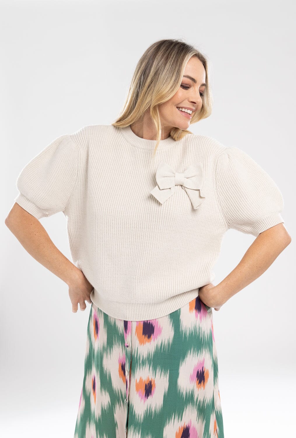 Bow Knit Top