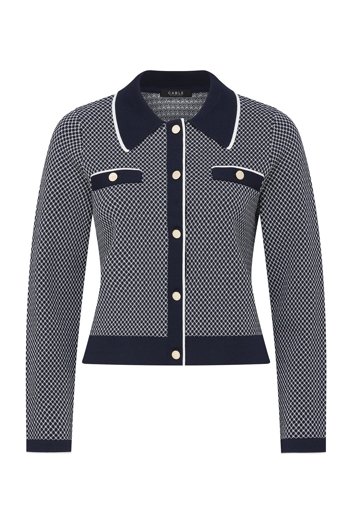 Astoria Crepe Jacket - Navy