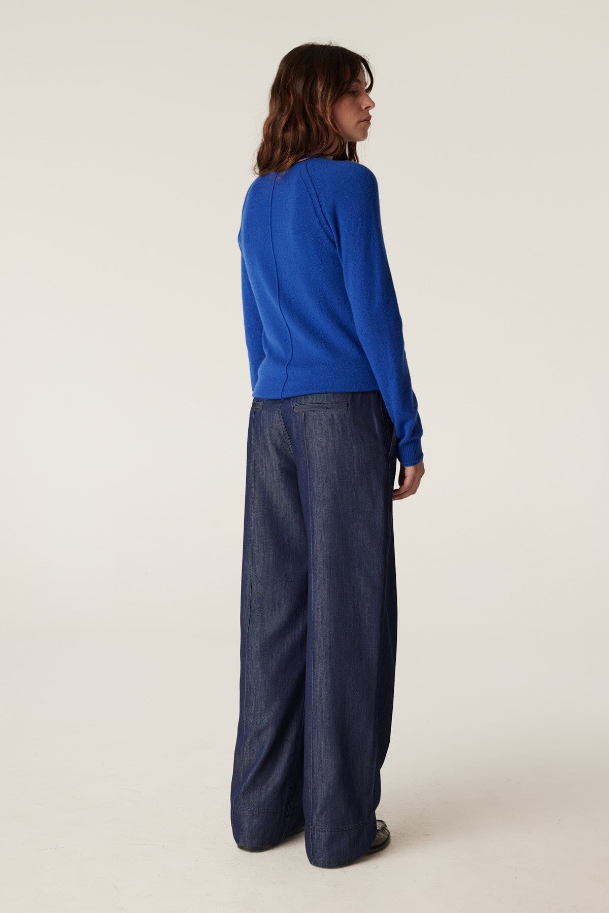 Cashmere Crew Jumper - Sapphire