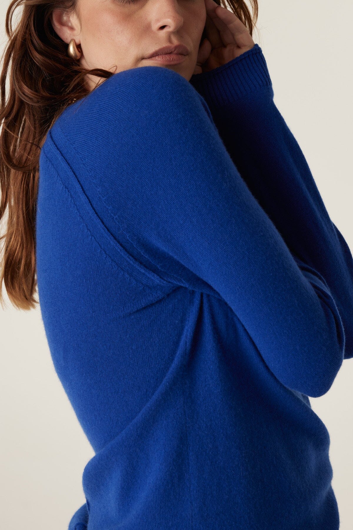 Cashmere Crew Jumper - Sapphire