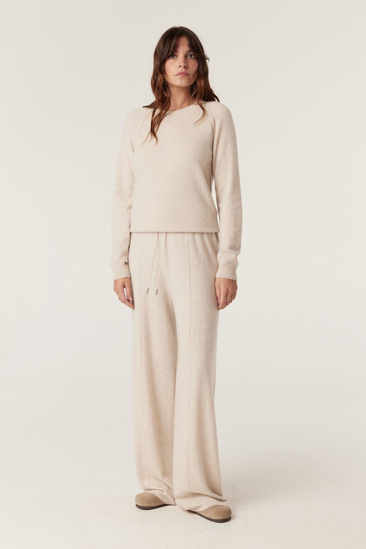 Cashmere Crew Jumper - Oatmeal