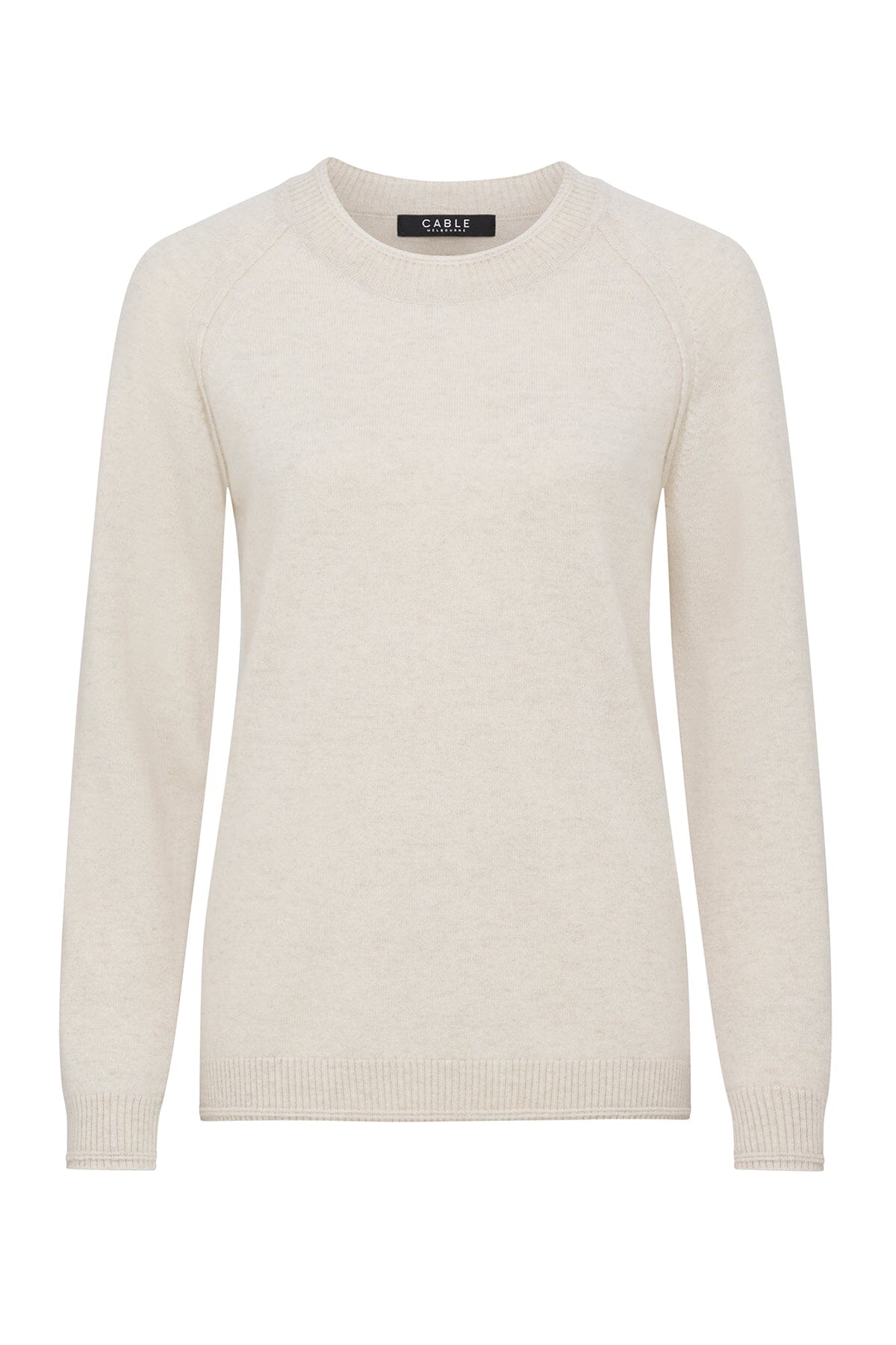 Cashmere Crew Jumper - Oatmeal