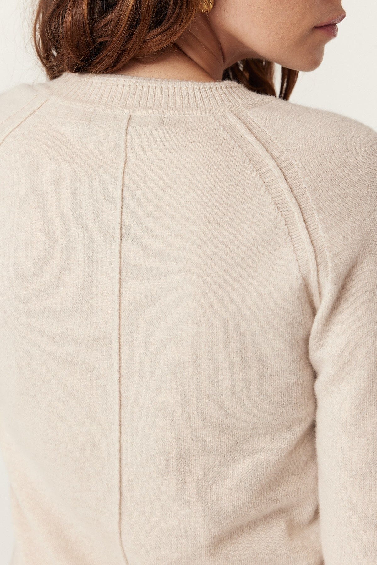 Cashmere Crew Jumper - Oatmeal