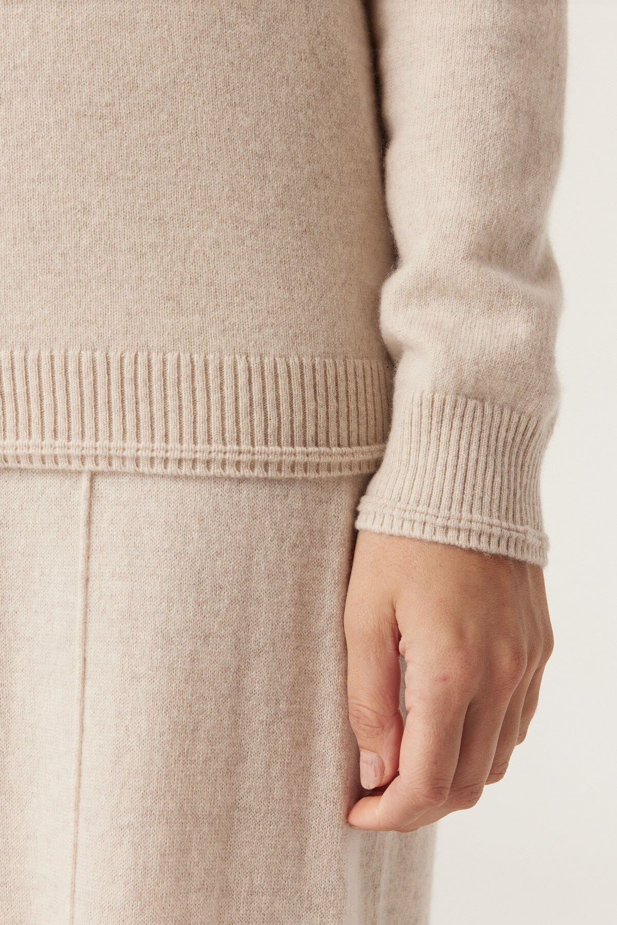 Cashmere Crew Jumper - Oatmeal