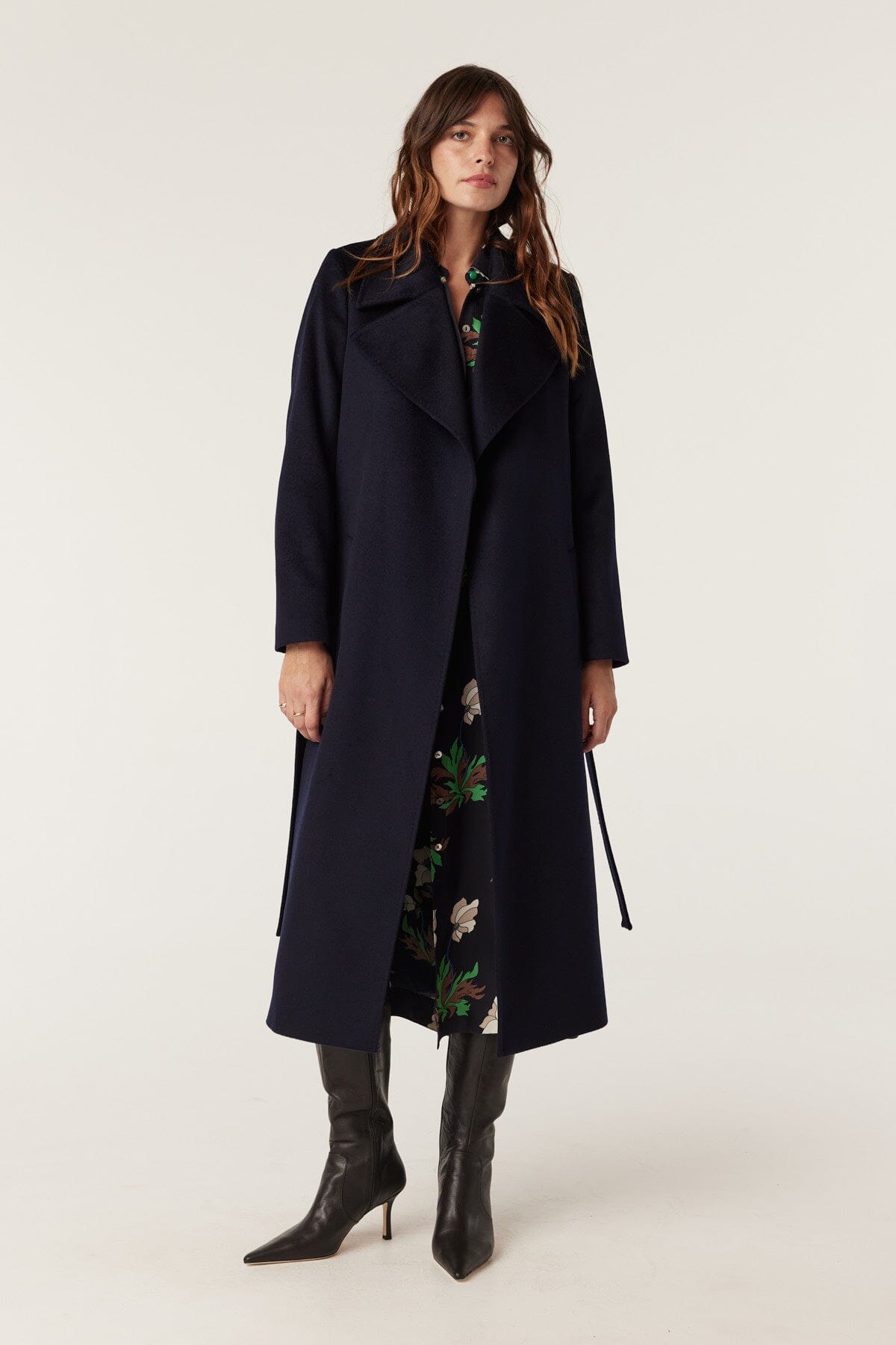 Evans Wool Coat - Navy