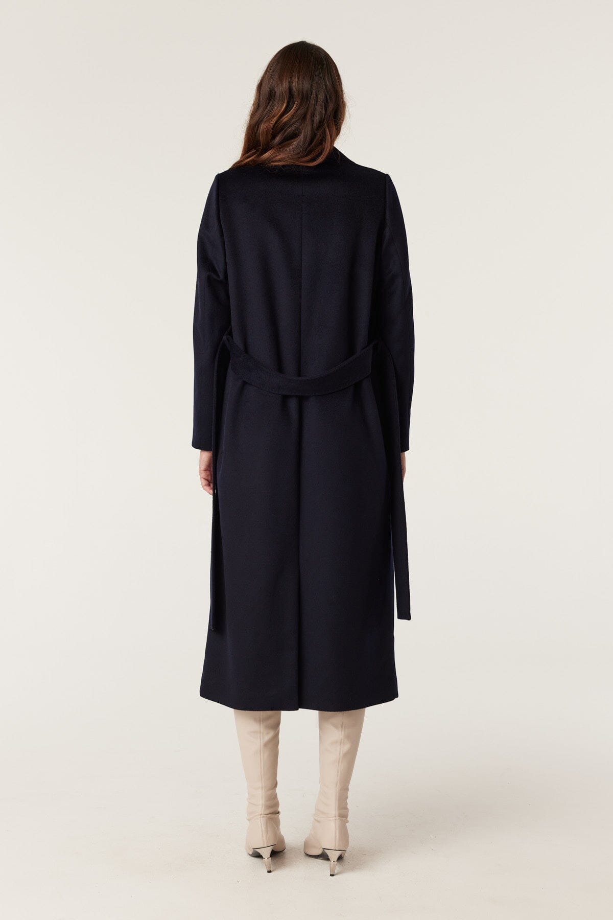 Evans Wool Coat - Navy