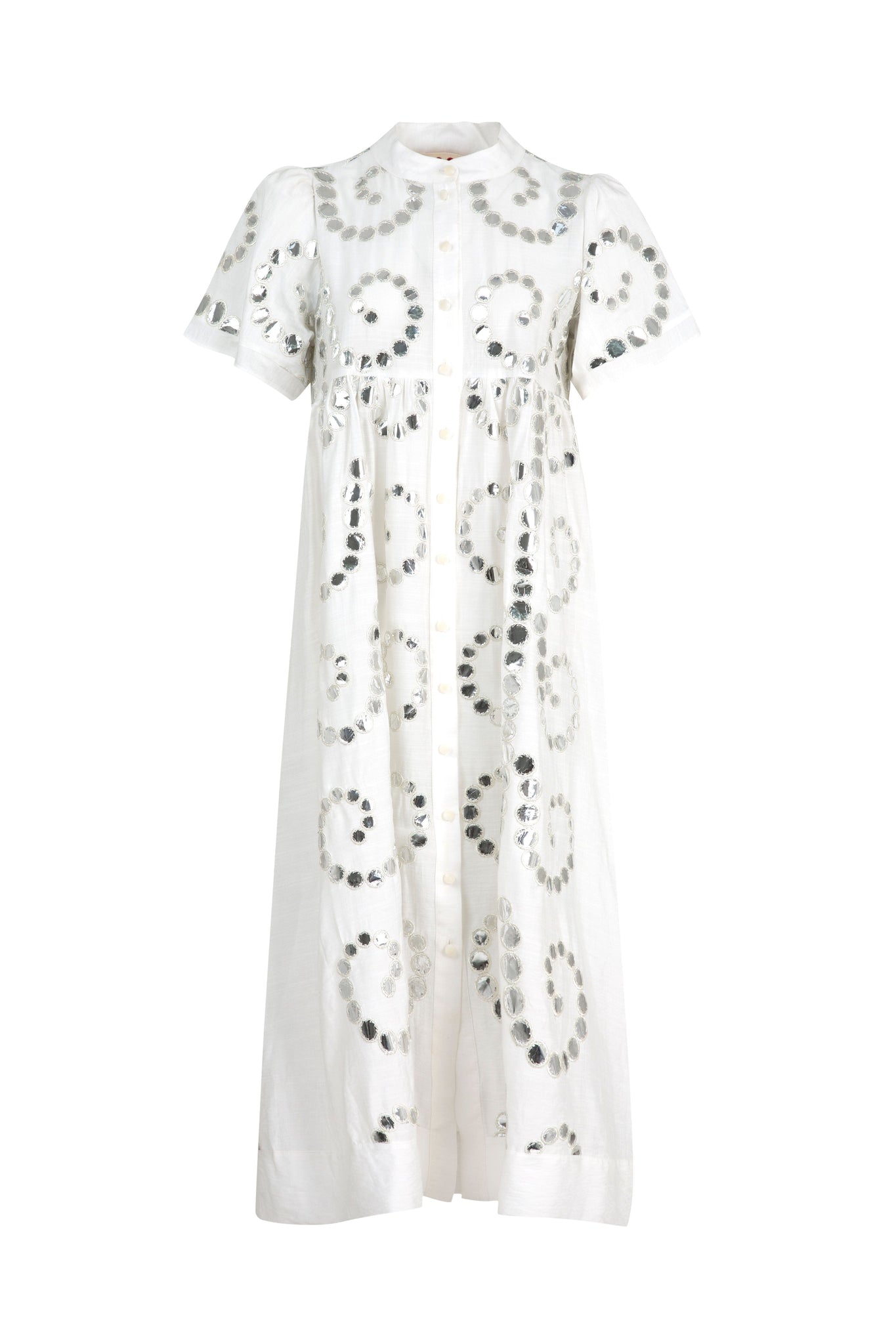 Round + Round Dress White
