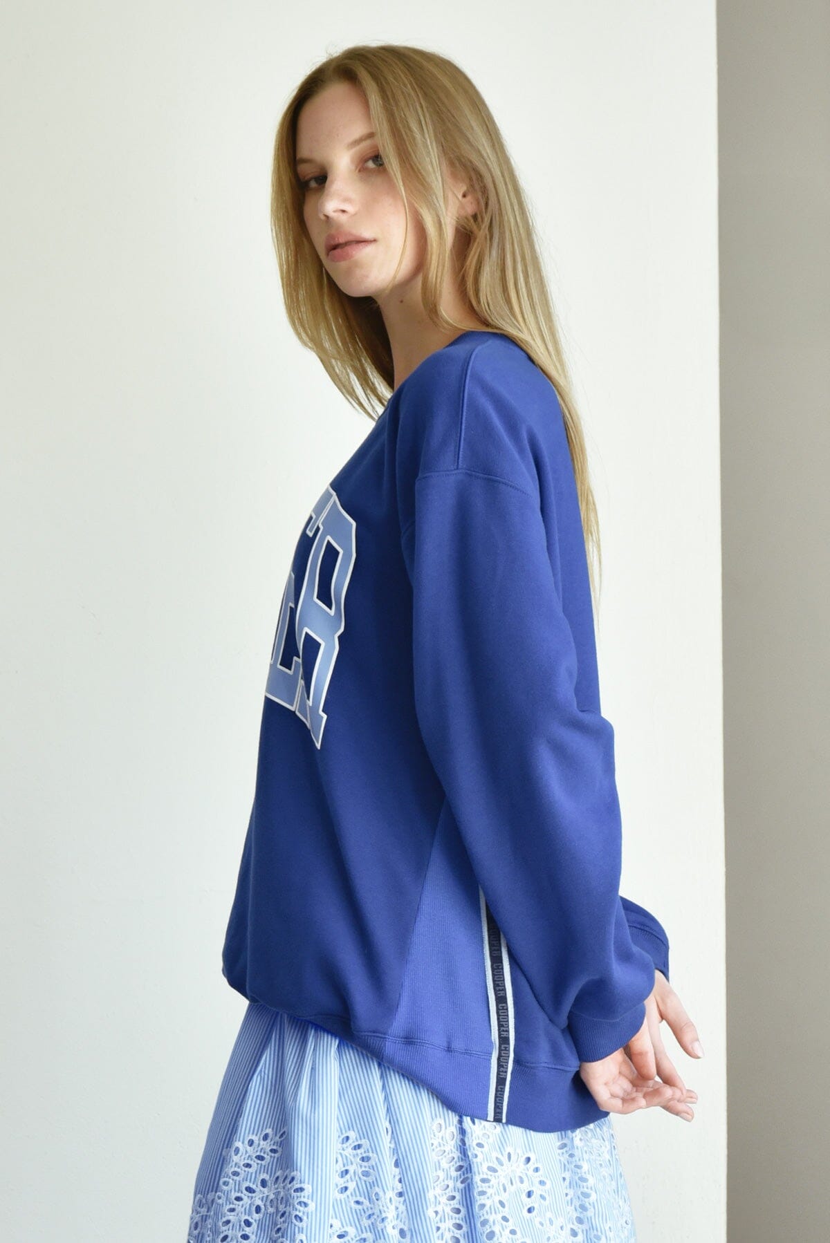 Take Note Sweater Cobalt