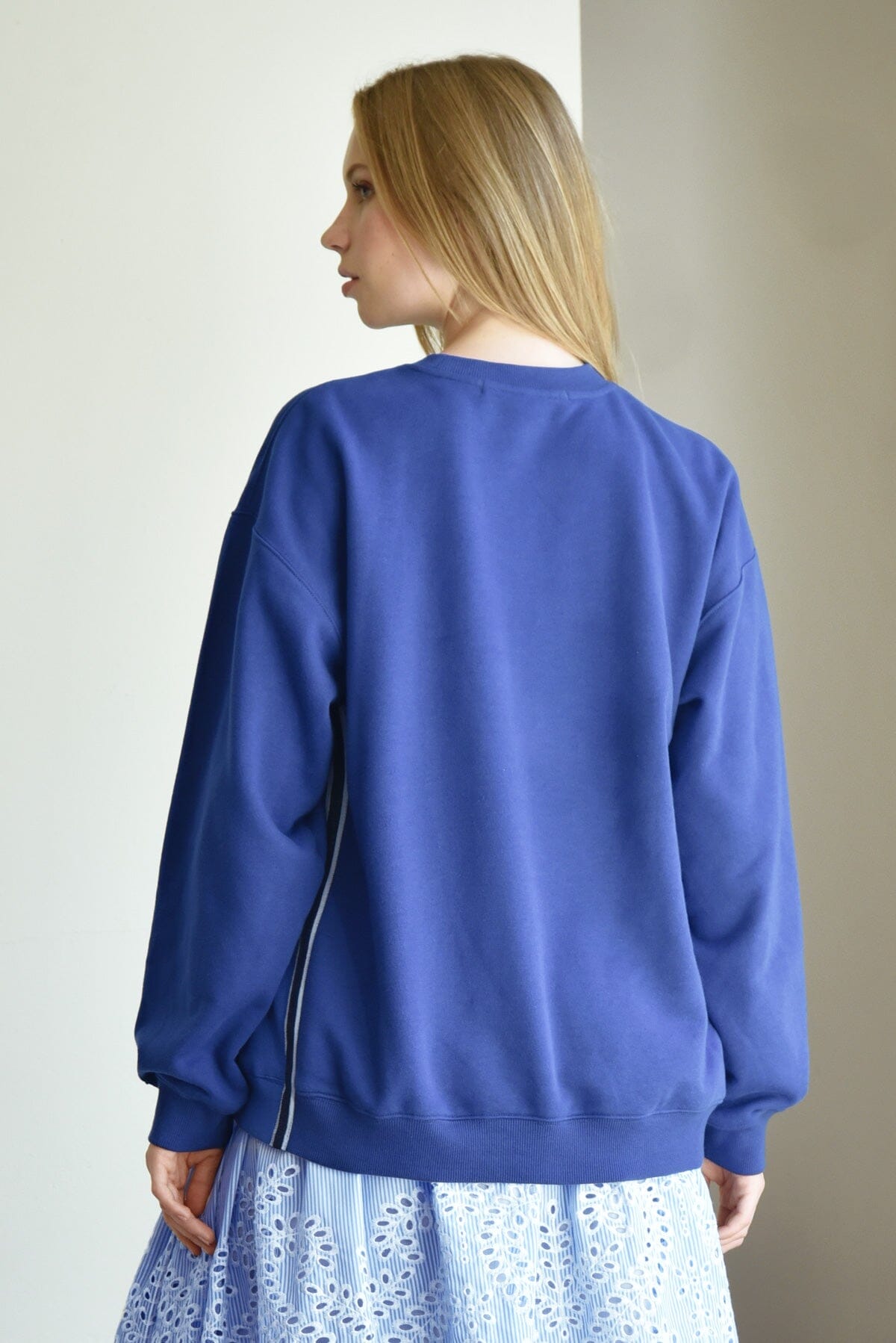 Take Note Sweater Cobalt