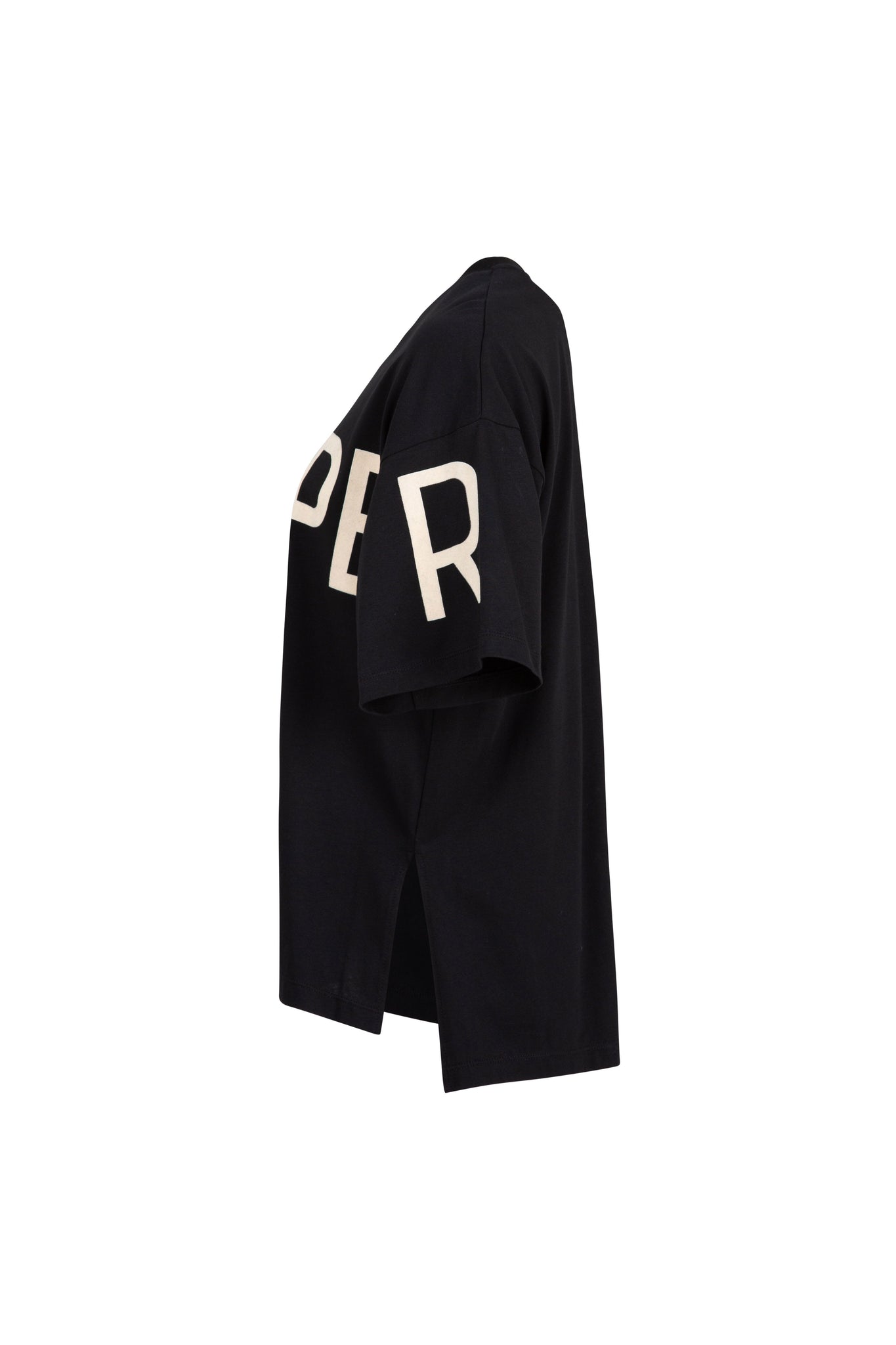 Left Hanging T Shirt Black