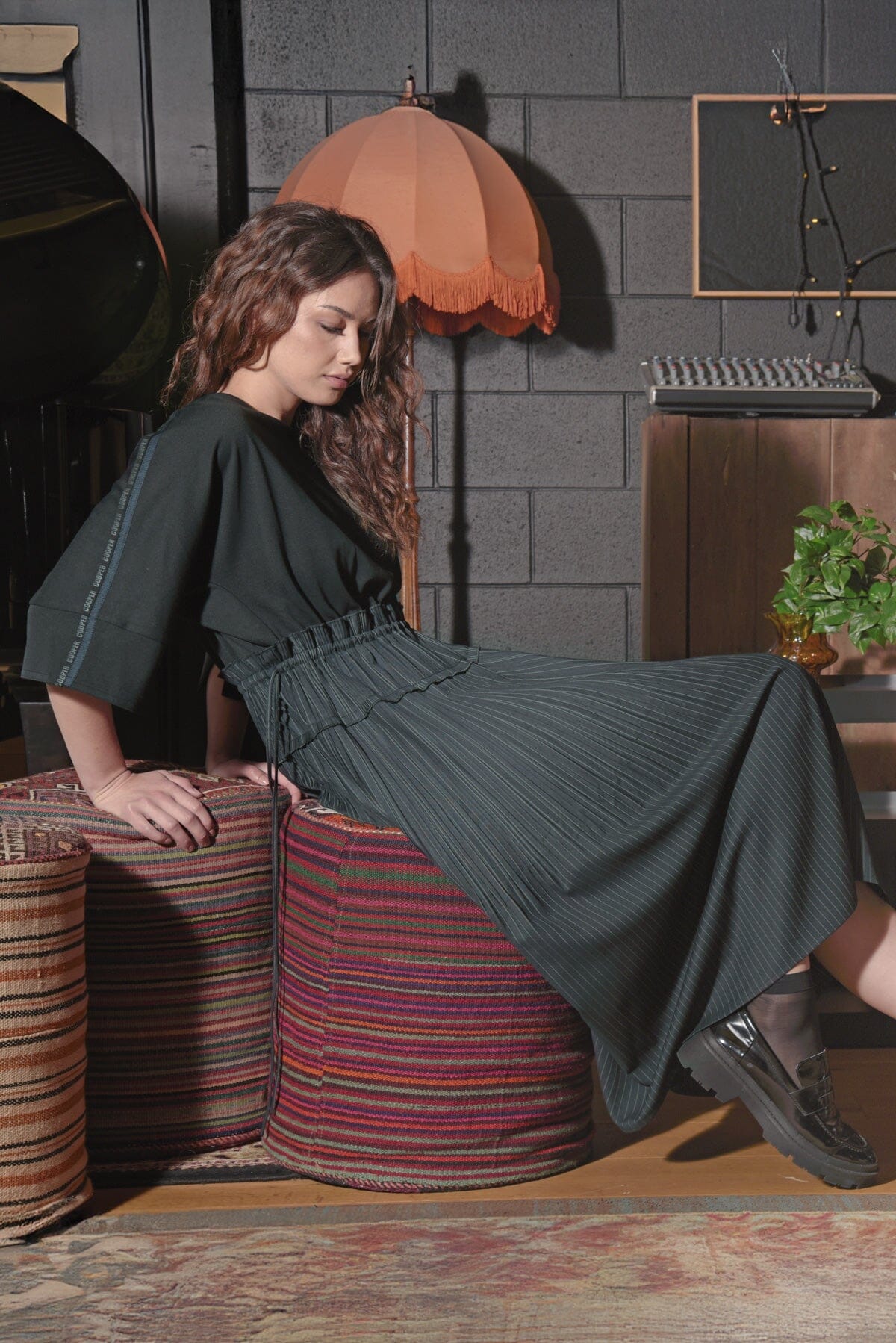 PLEATING MOMENTS DRESS