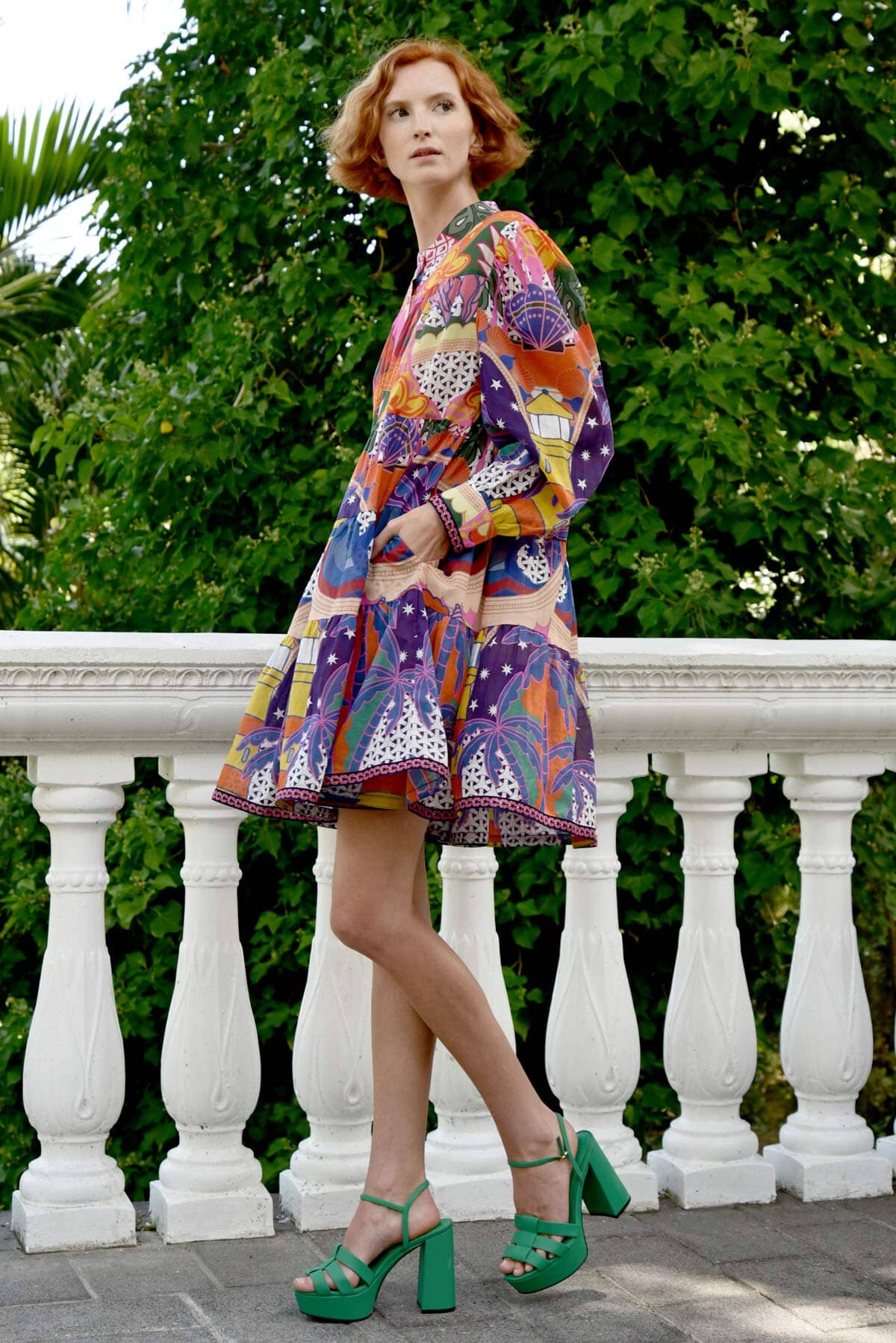 Tier-ific Dress Bright