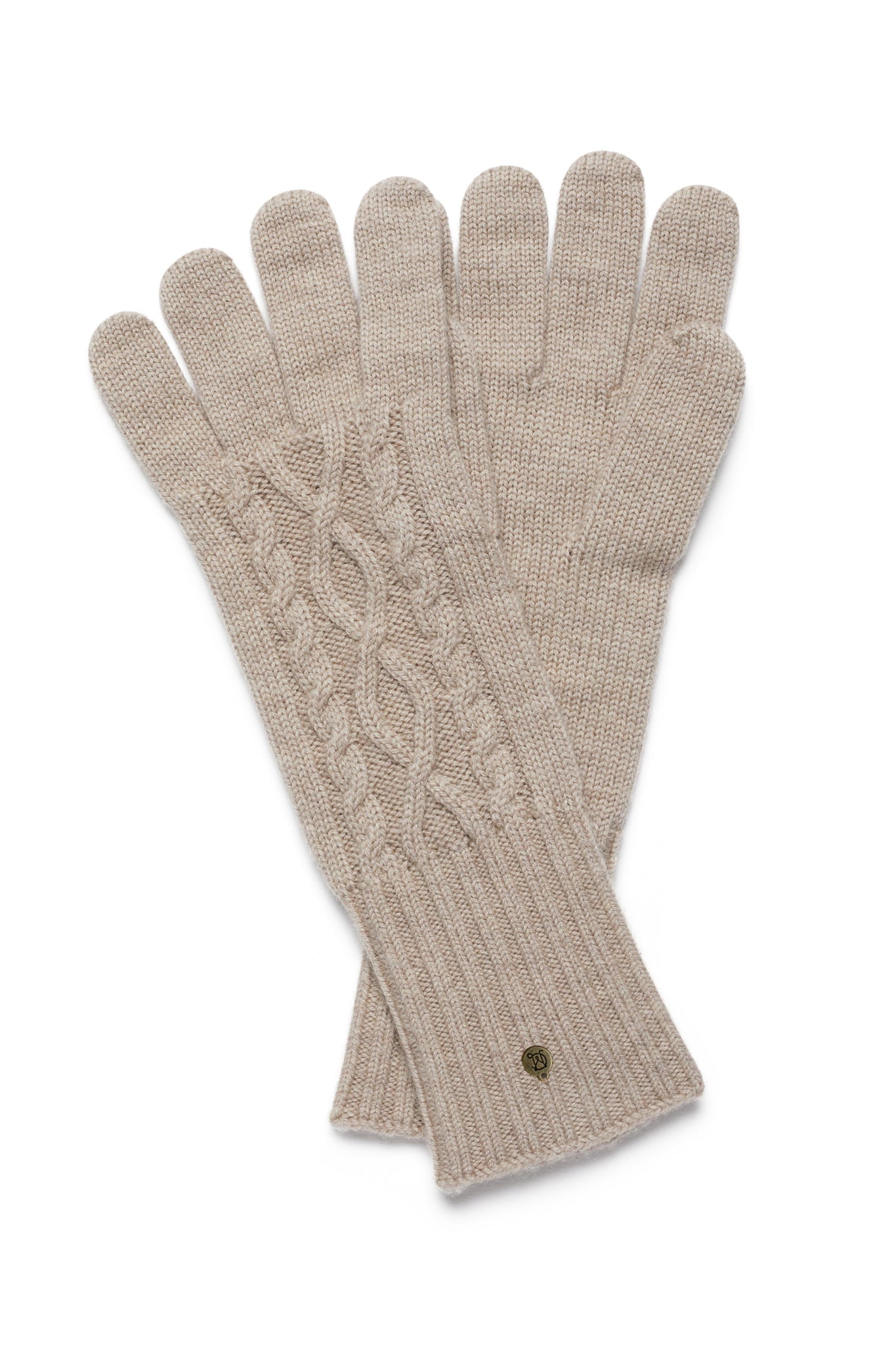 Merino Gloves - Pebble