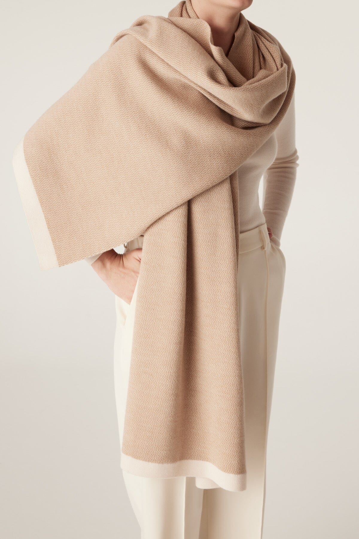 The Bellarine Merino Wrap - Camel