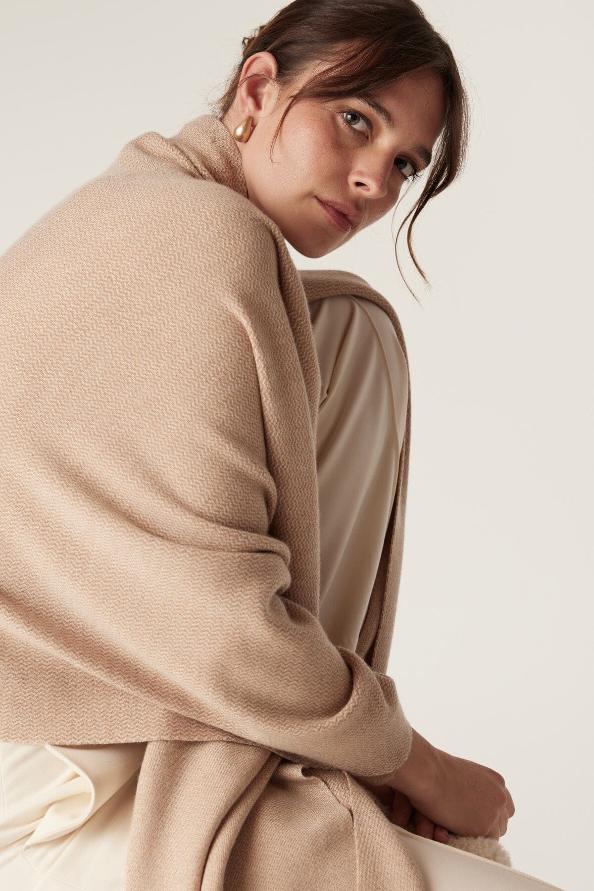 The Bellarine Merino Wrap - Camel