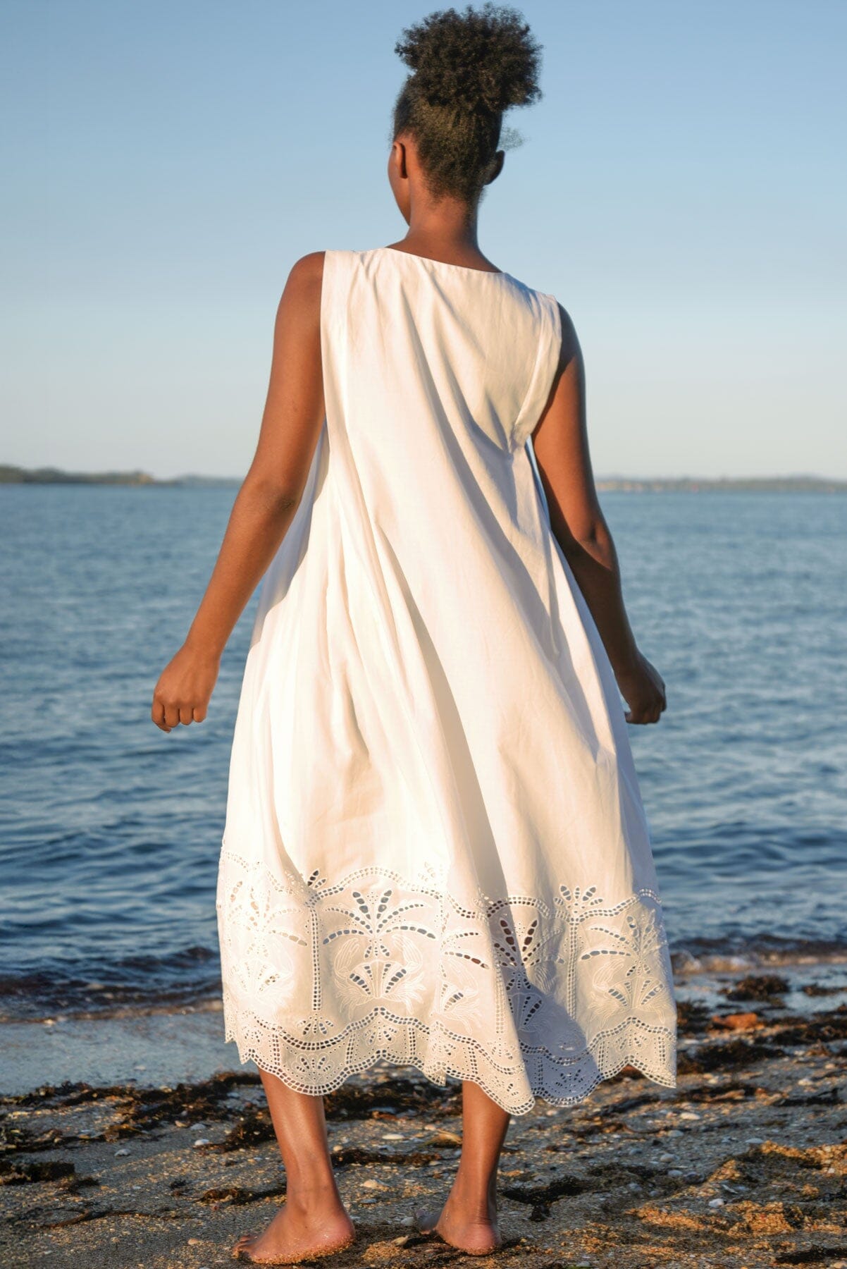 Bottom Heavy Dress White