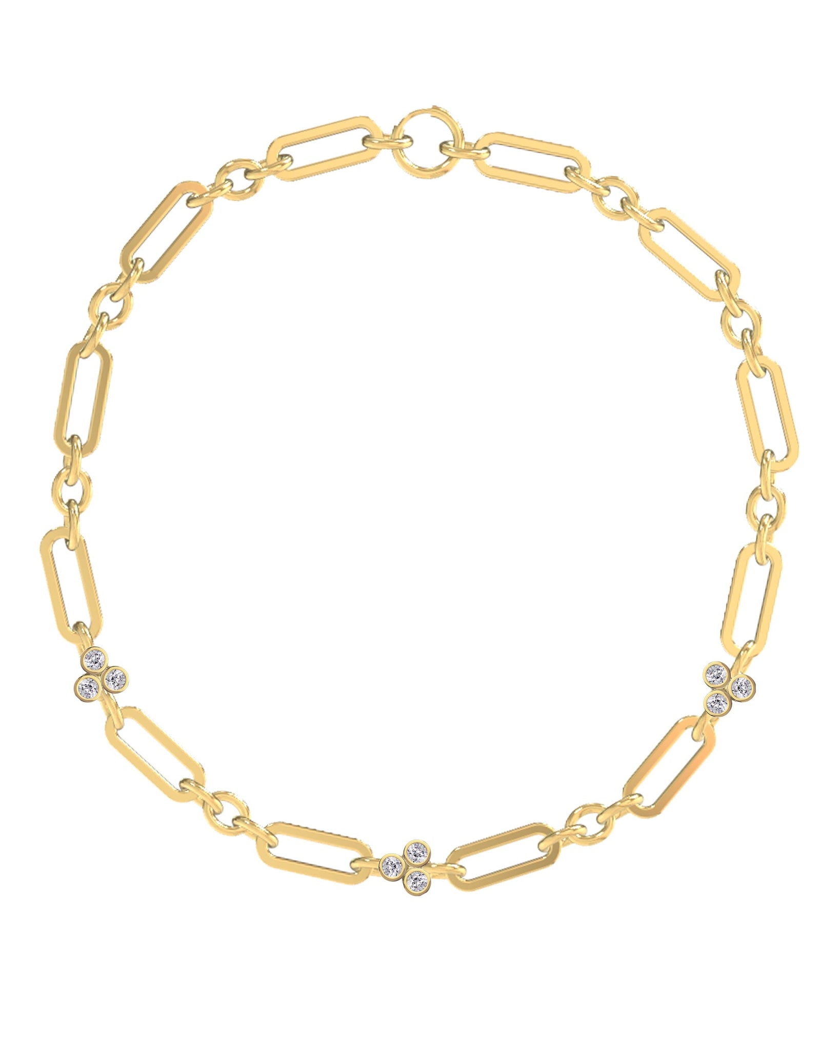 Barre Necklace Multi Gold