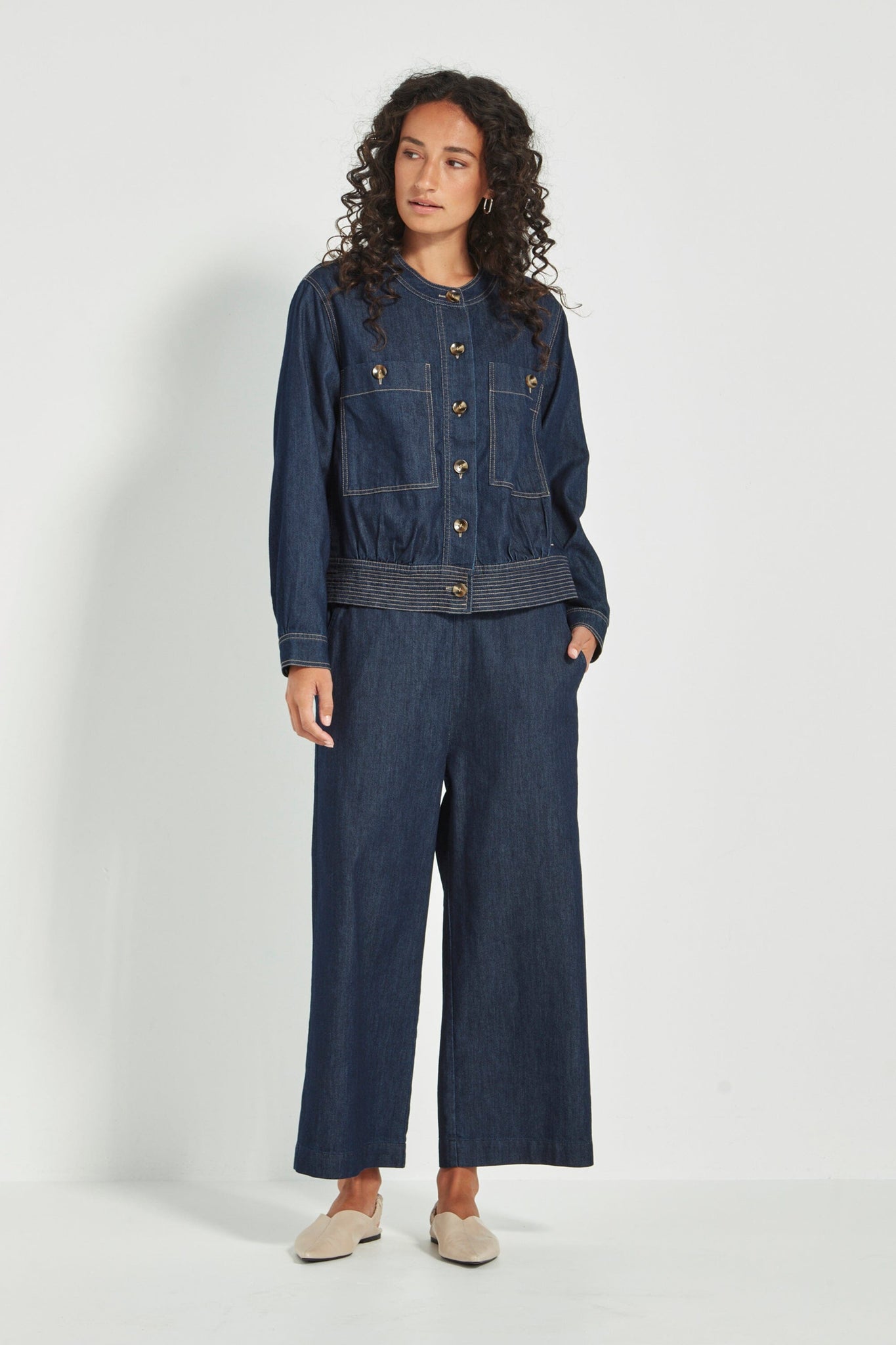 ENTHRALL PANT - DARK DENIM