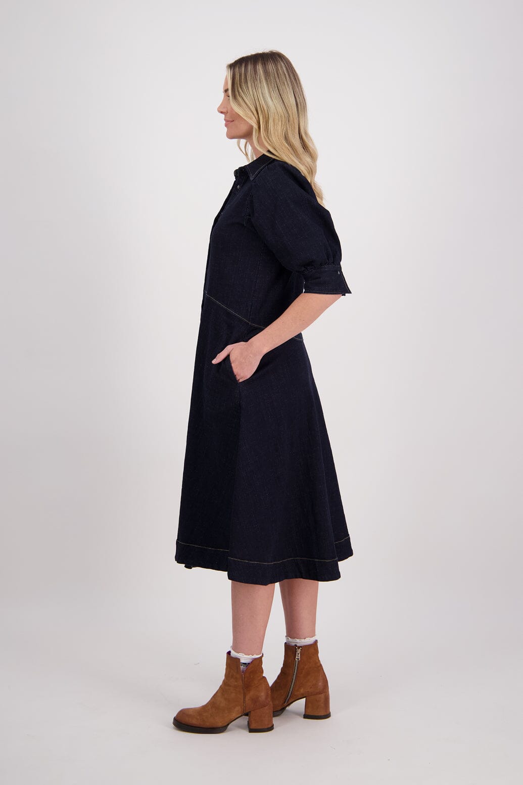 Huxley Dress - Denim