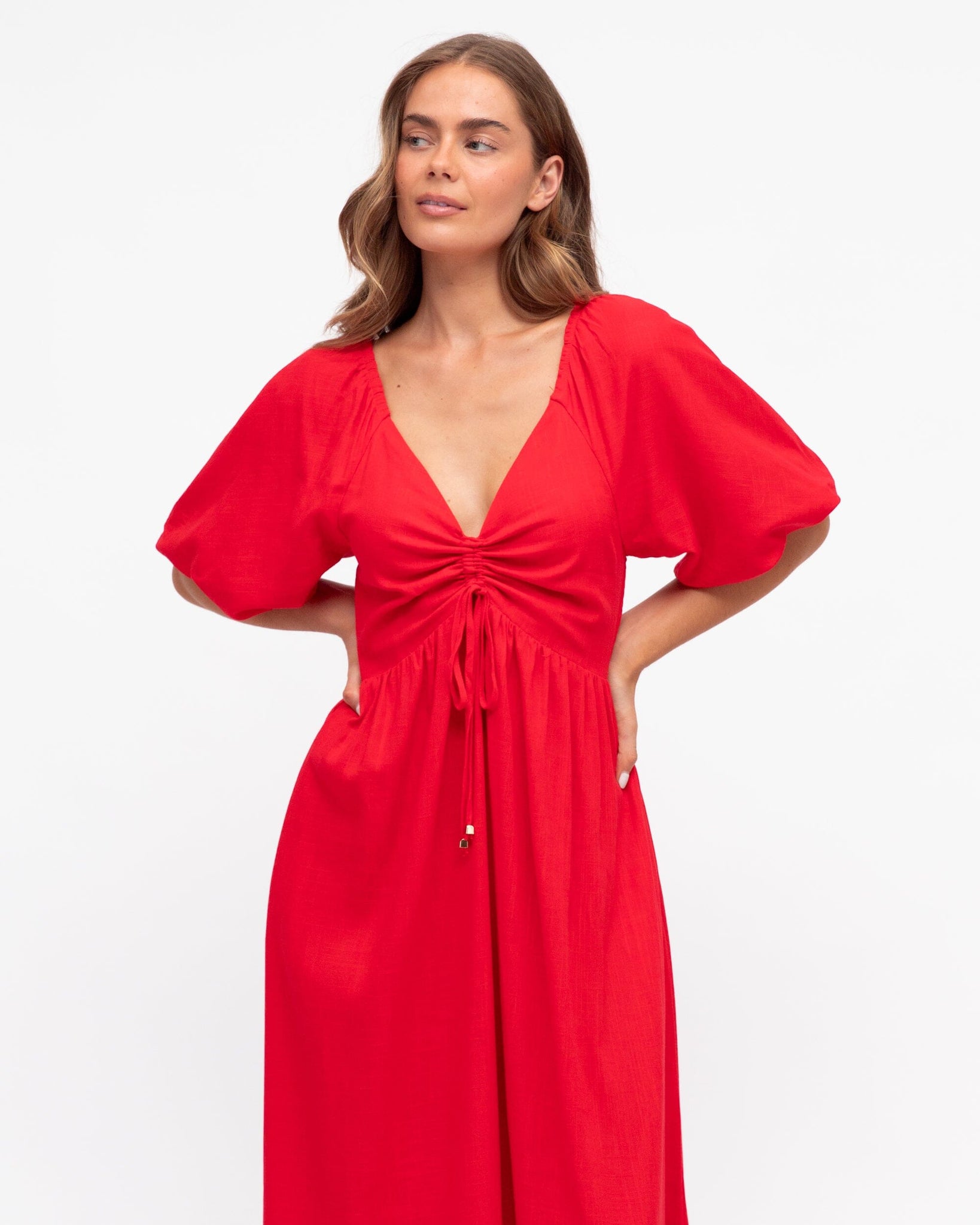 HOLLY MAXI DRESS RED