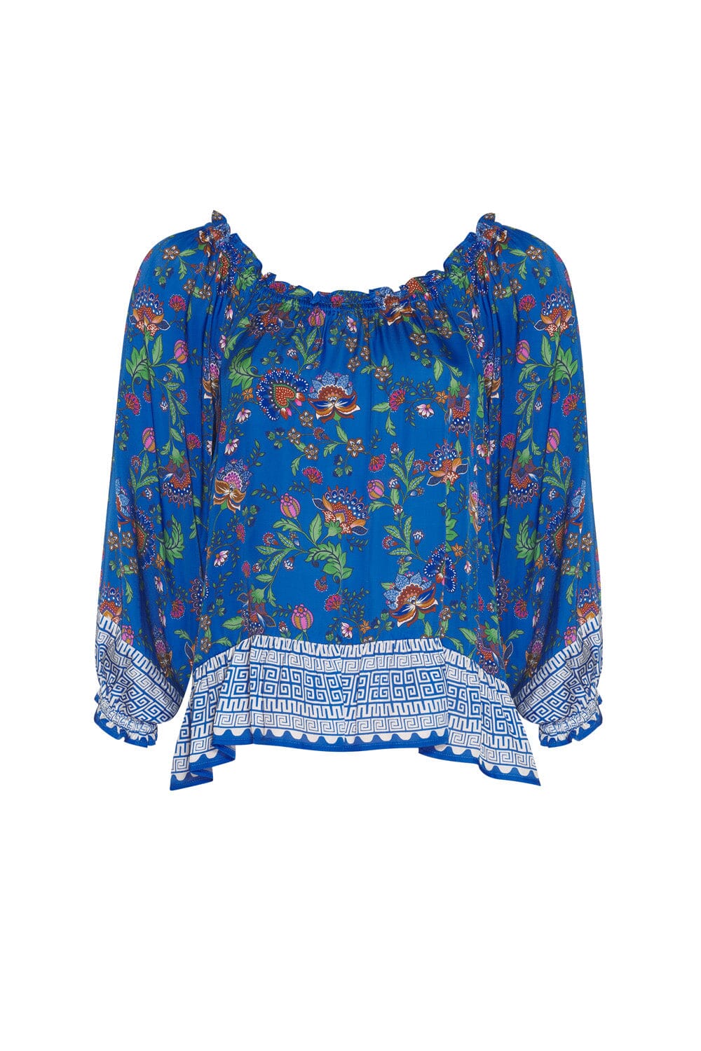 Calliope Blouse - Corfu Blue Multi