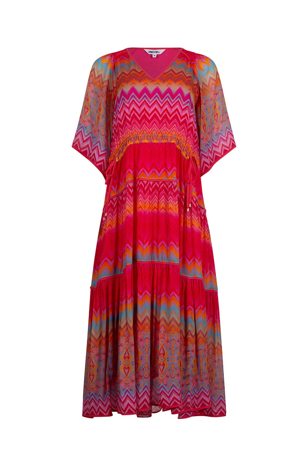 Rosita Midi Dress - Rouge Multi