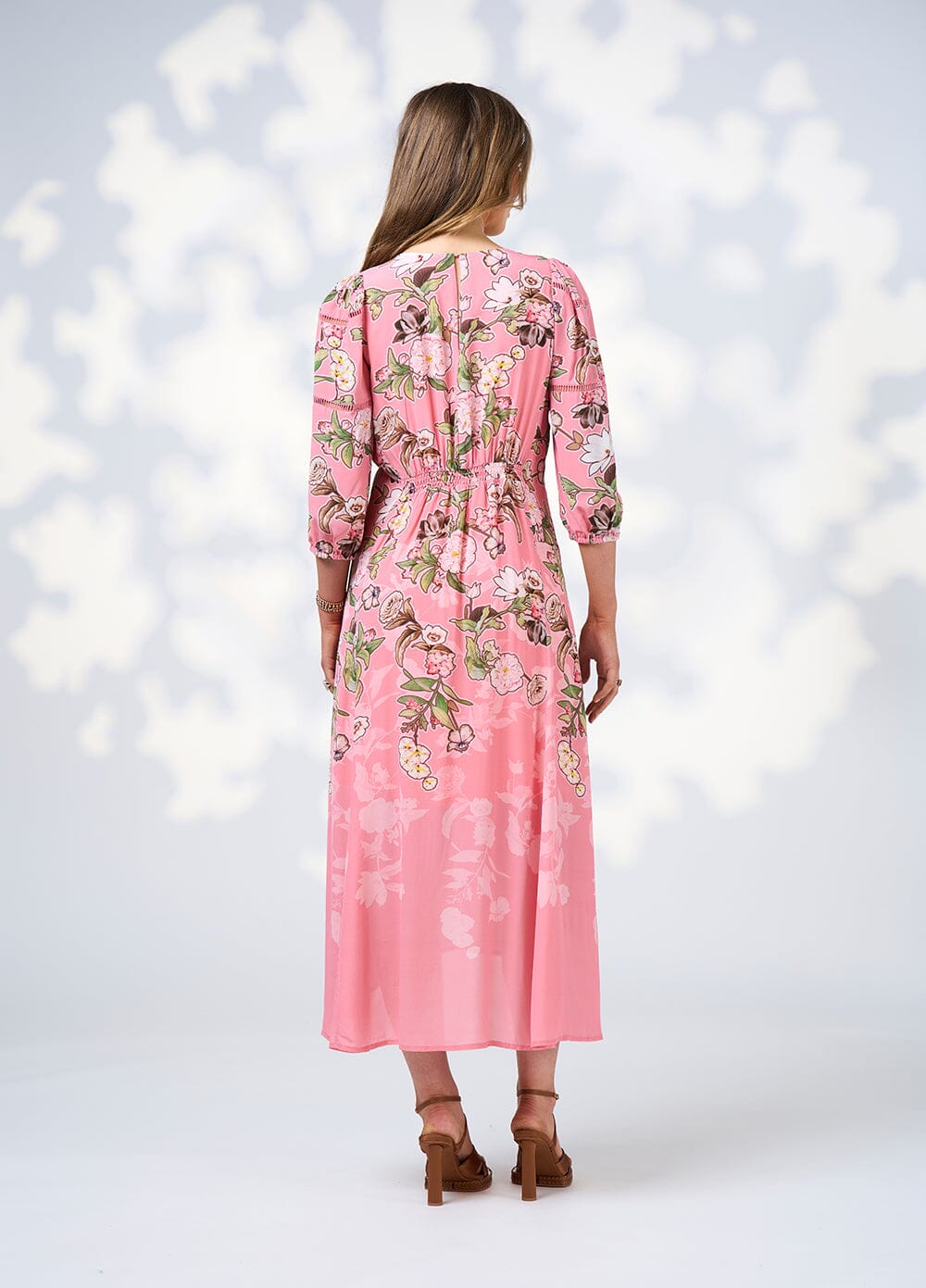 Maeve Midi Dress Pink Lemonade