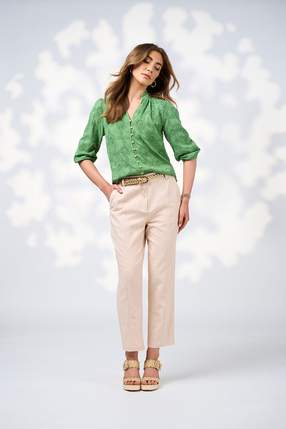 Mischa Blouse Dark Pistachio