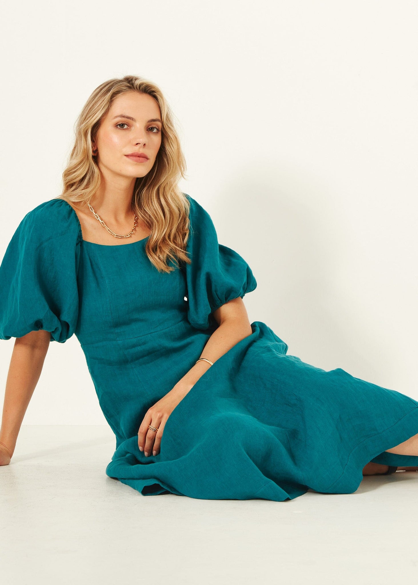 Senita Dress - Teal