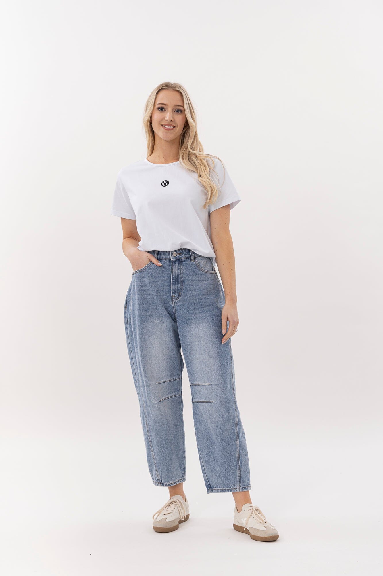 Barrel Jean  Light Blue