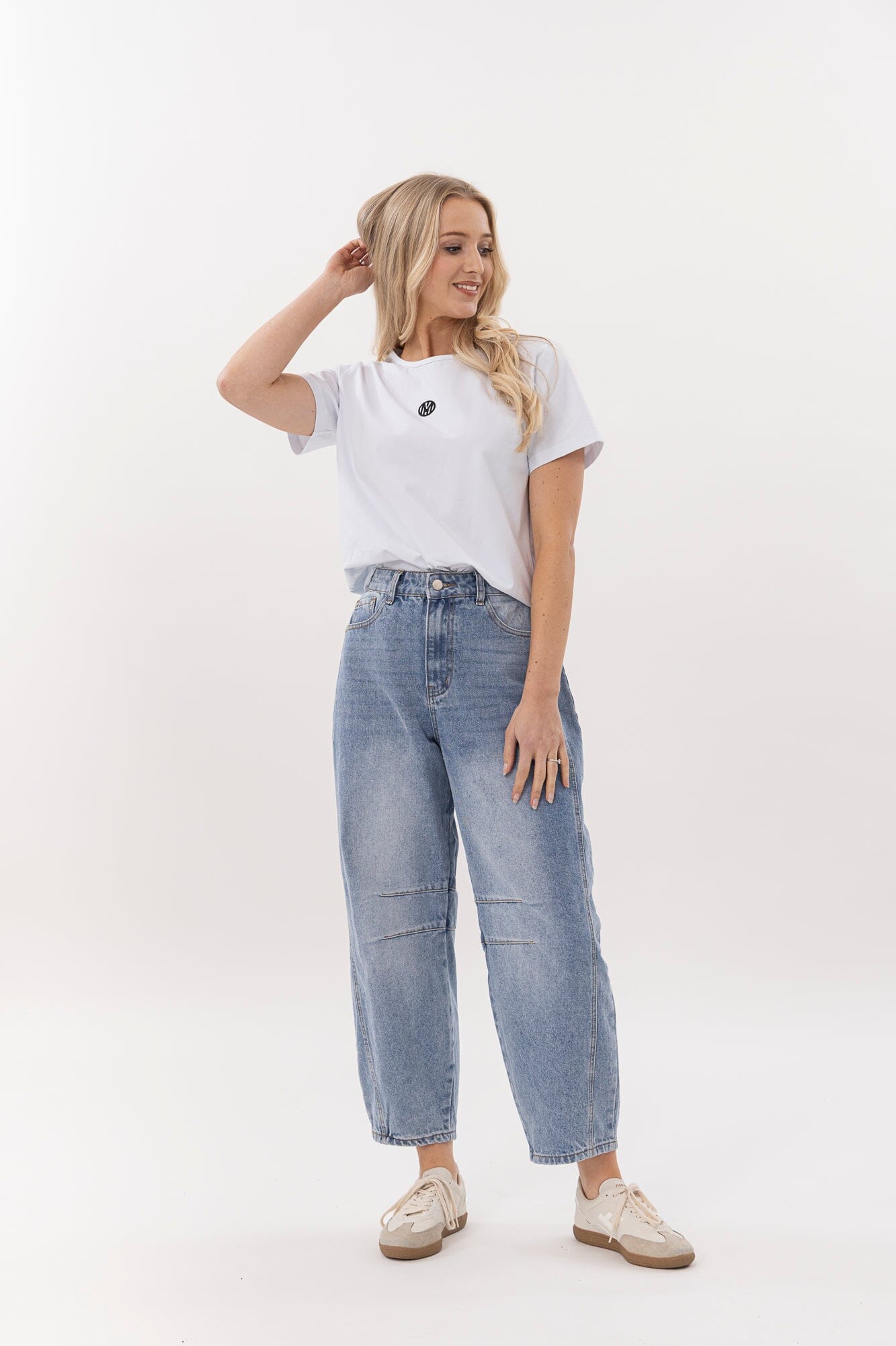 Barrel Jean  Light Blue