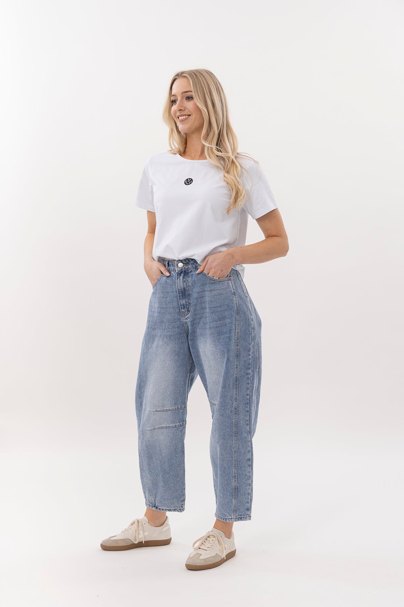 Barrel Jean  Light Blue