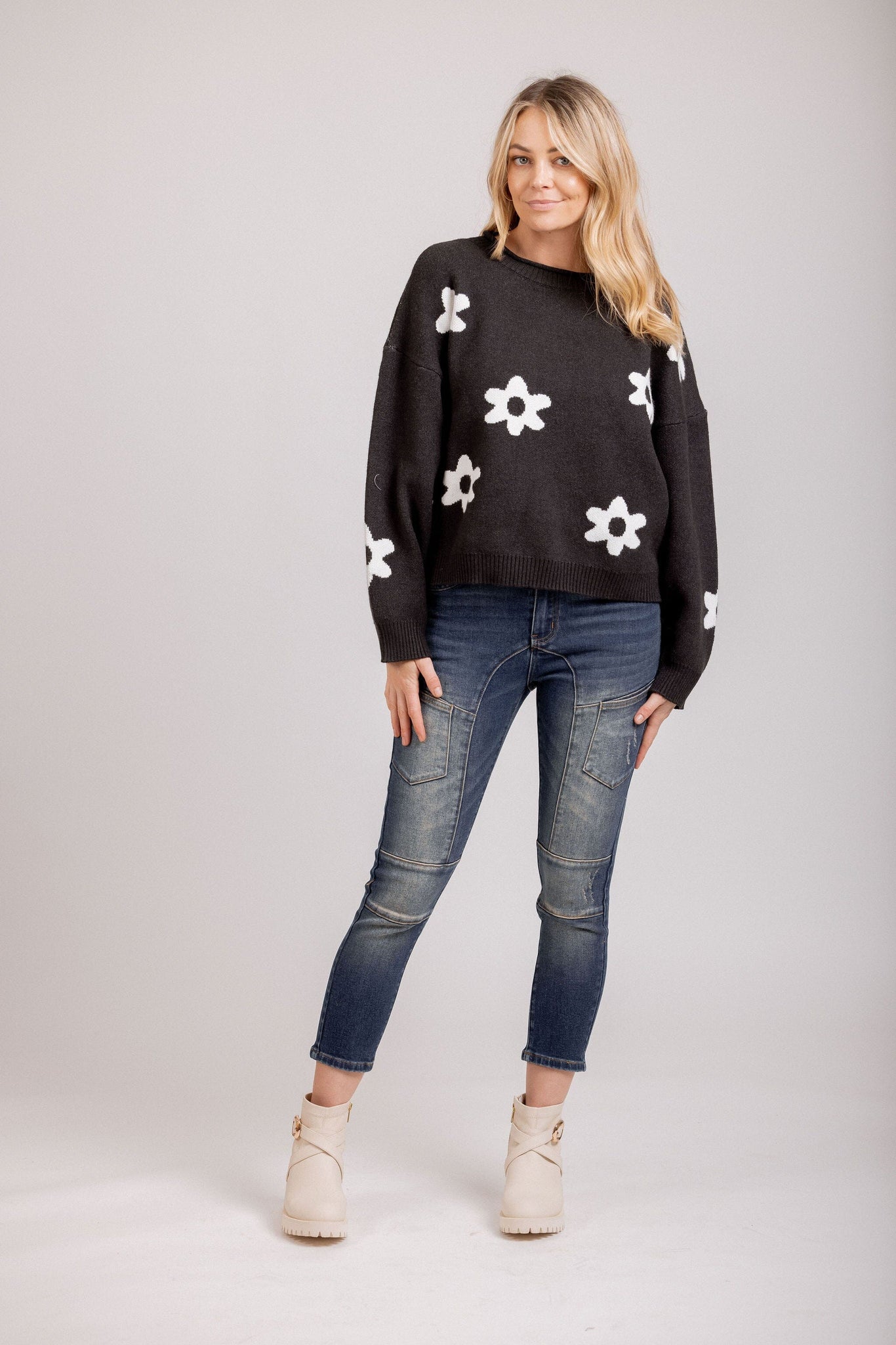 Zoe Knit Charcoal