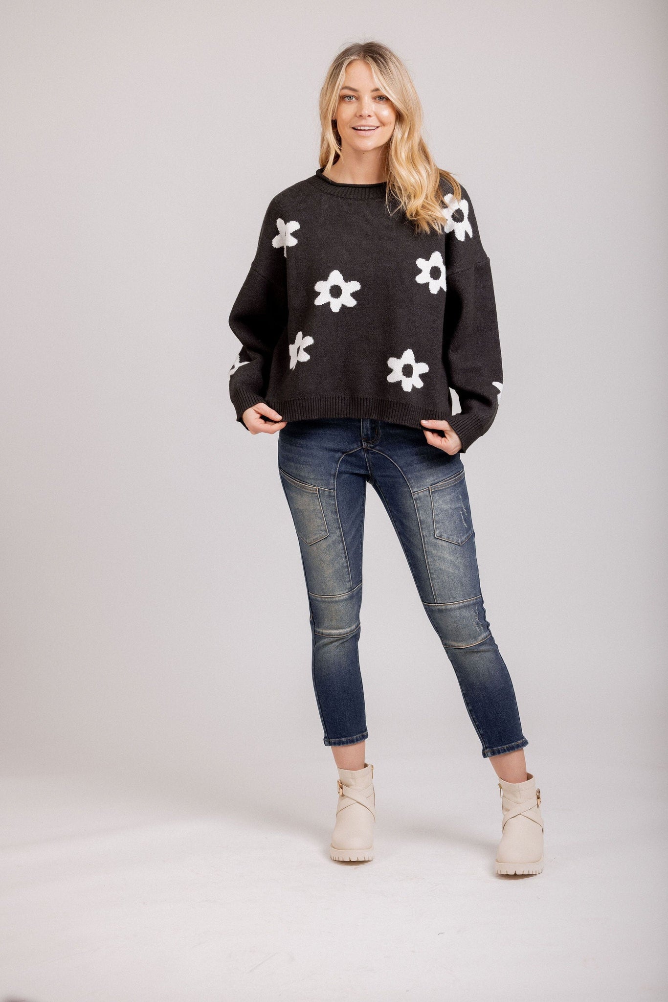 Zoe Knit Charcoal