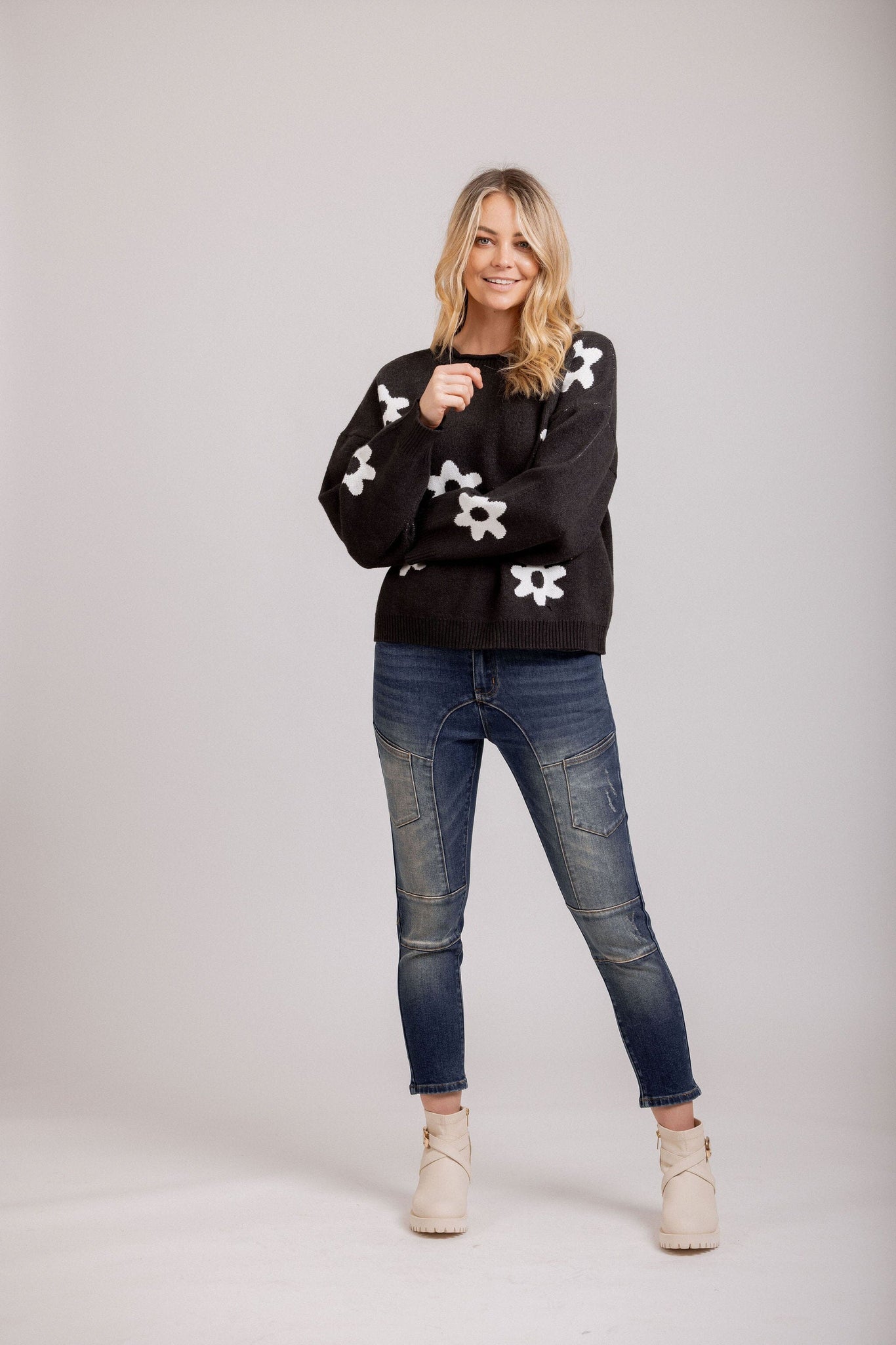 Zoe Knit Charcoal
