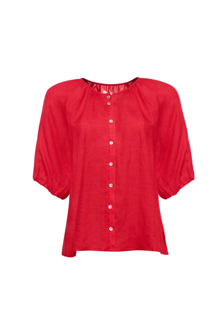 Colourwheel Blouse - Red