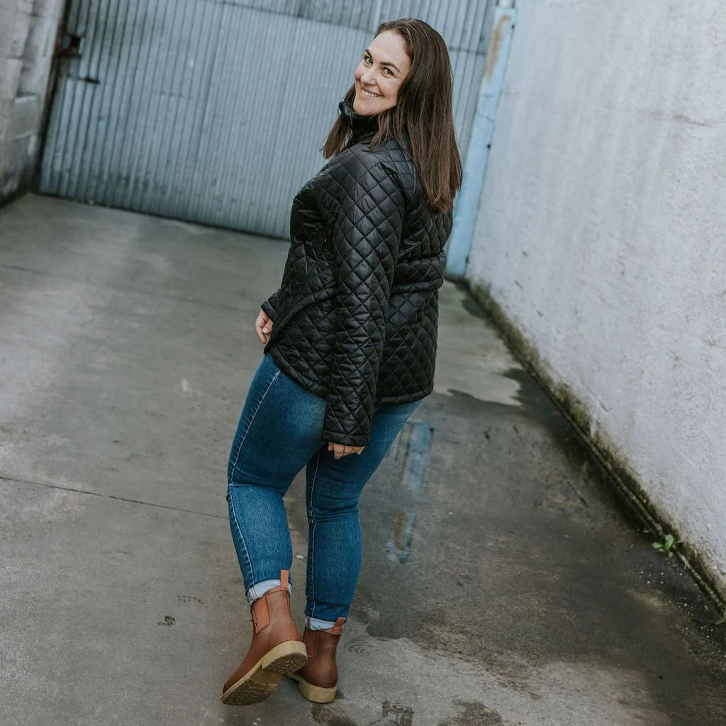 MELISSA QUILT JACKET BLACK