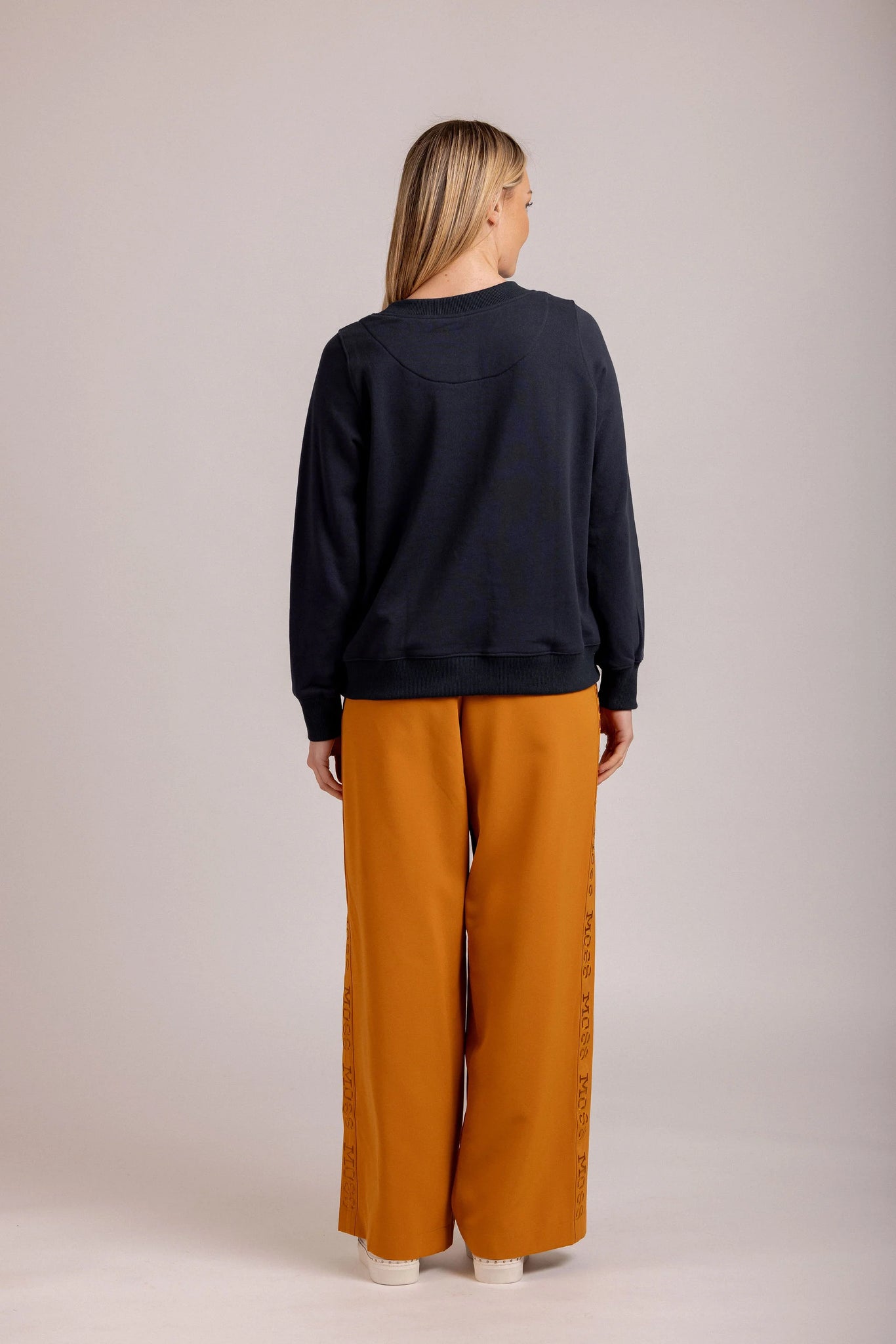 Moss Logo Sweat Navy