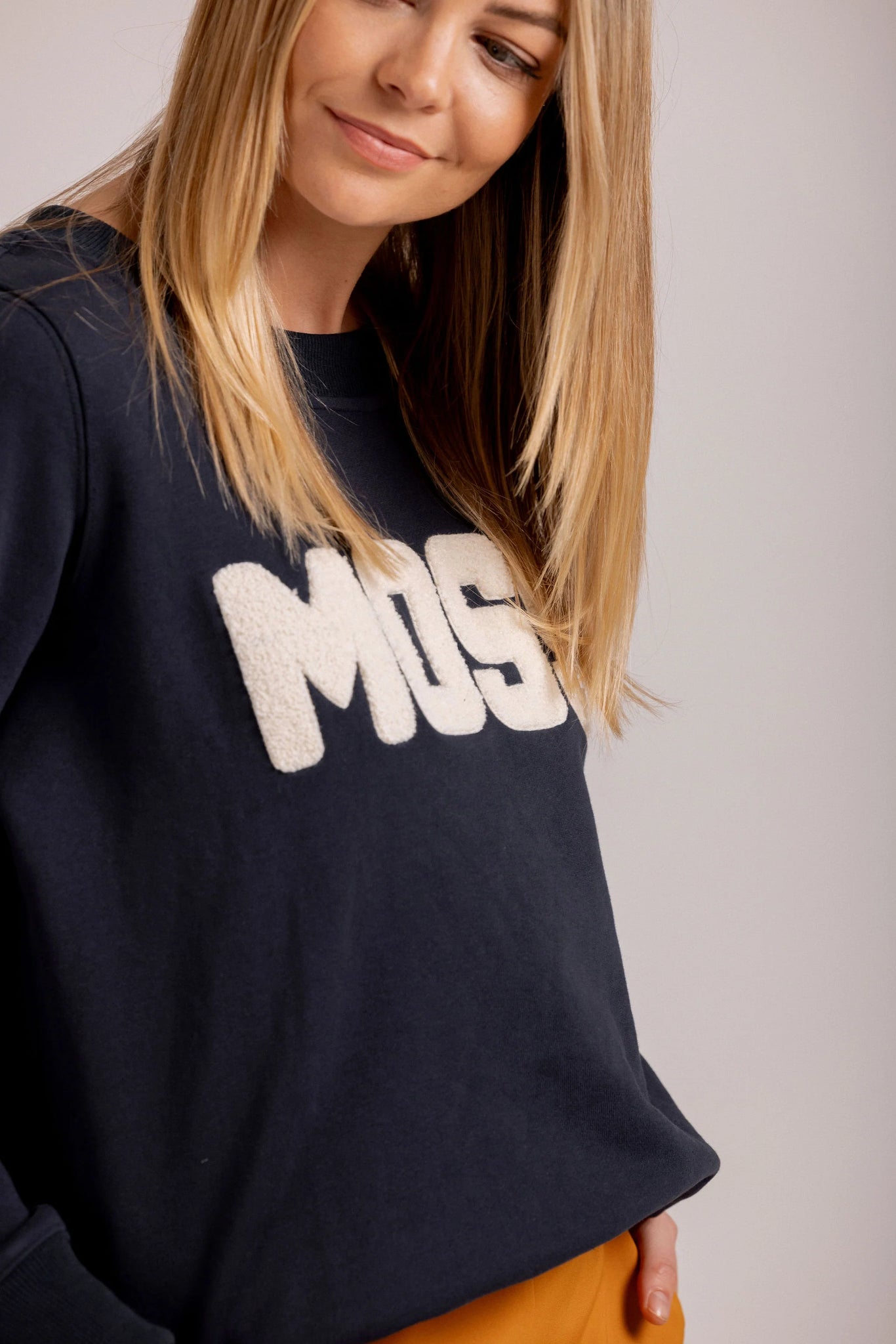 Moss Logo Sweat Navy